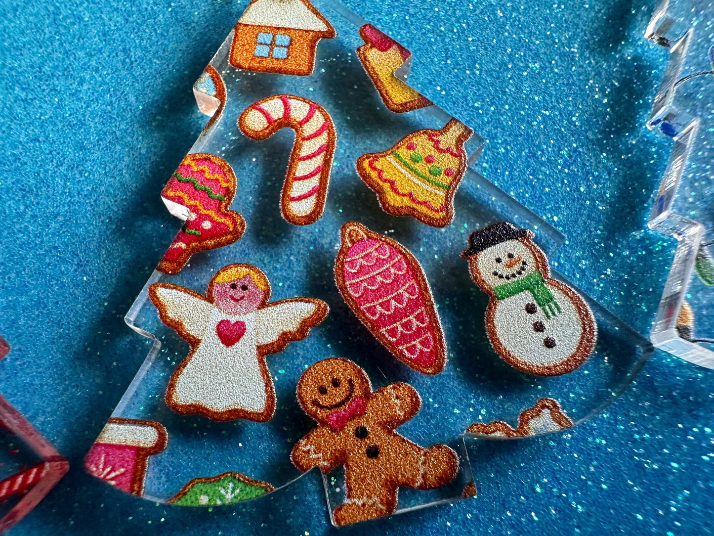 Christmas Tree Earrings: Laser Cut Acrylic Christmas Trees, Candy Canes, Christmas Cookies, Christmas Lights, Xmas, Gifts for Her/Him/Them