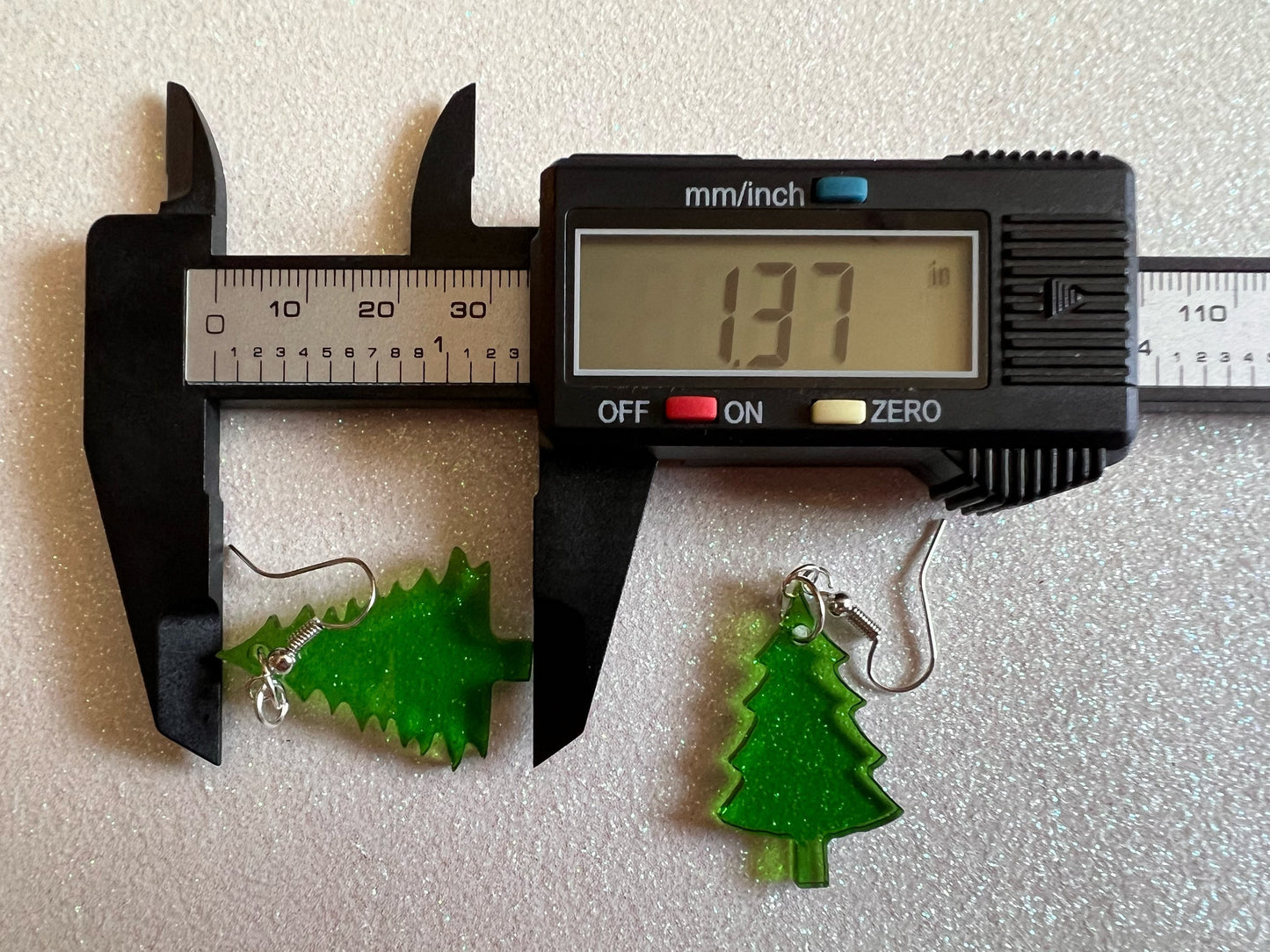 Christmas Tree Earrings: Laser Cut Acrylic Trees, Green Earrings, X-mas, Xmas, Winter, Best Gifts for Her/Him/Them