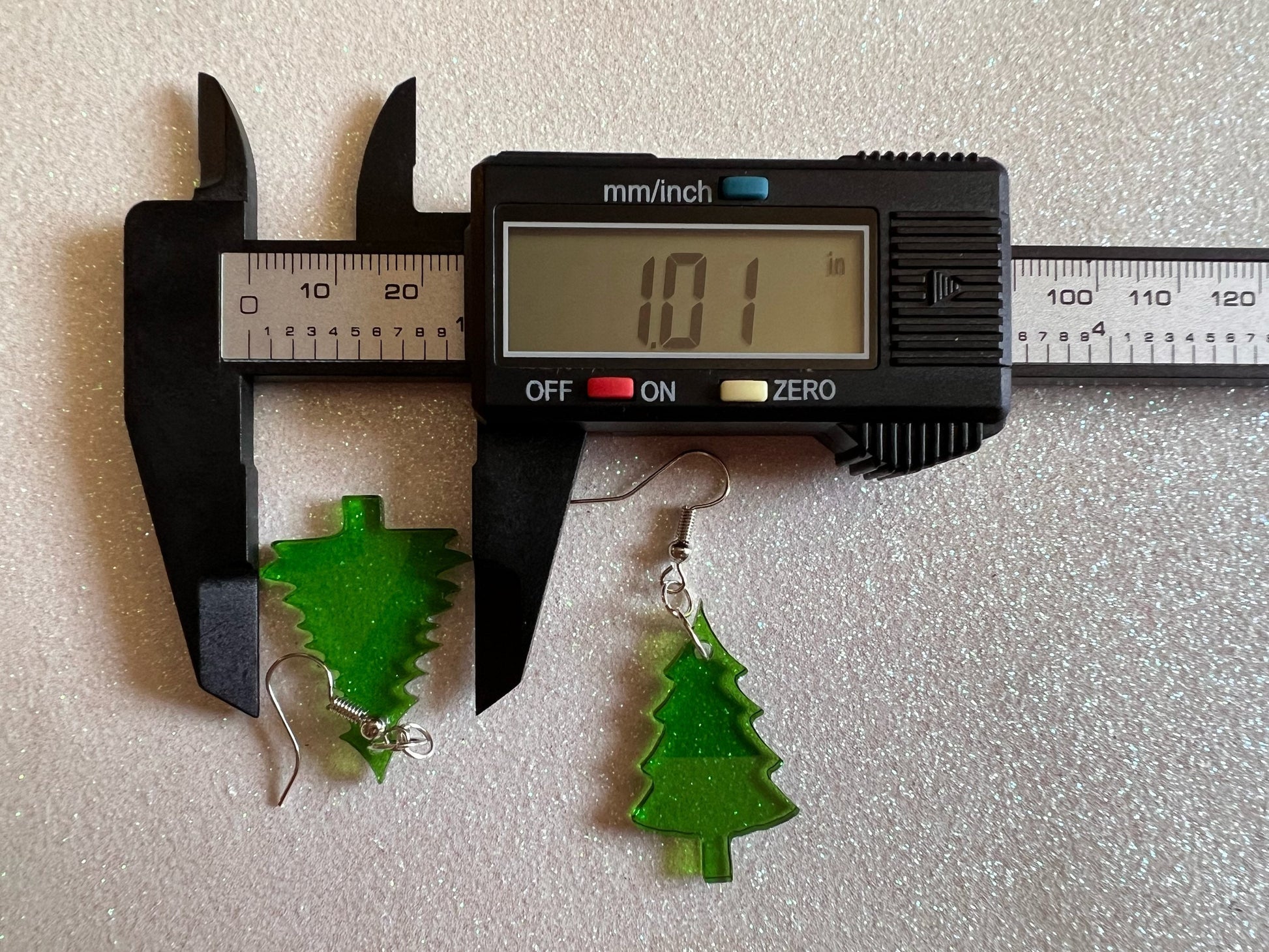 Christmas Tree Earrings: Laser Cut Acrylic Trees, Green Earrings, X-mas, Xmas, Winter, Best Gifts for Her/Him/Them