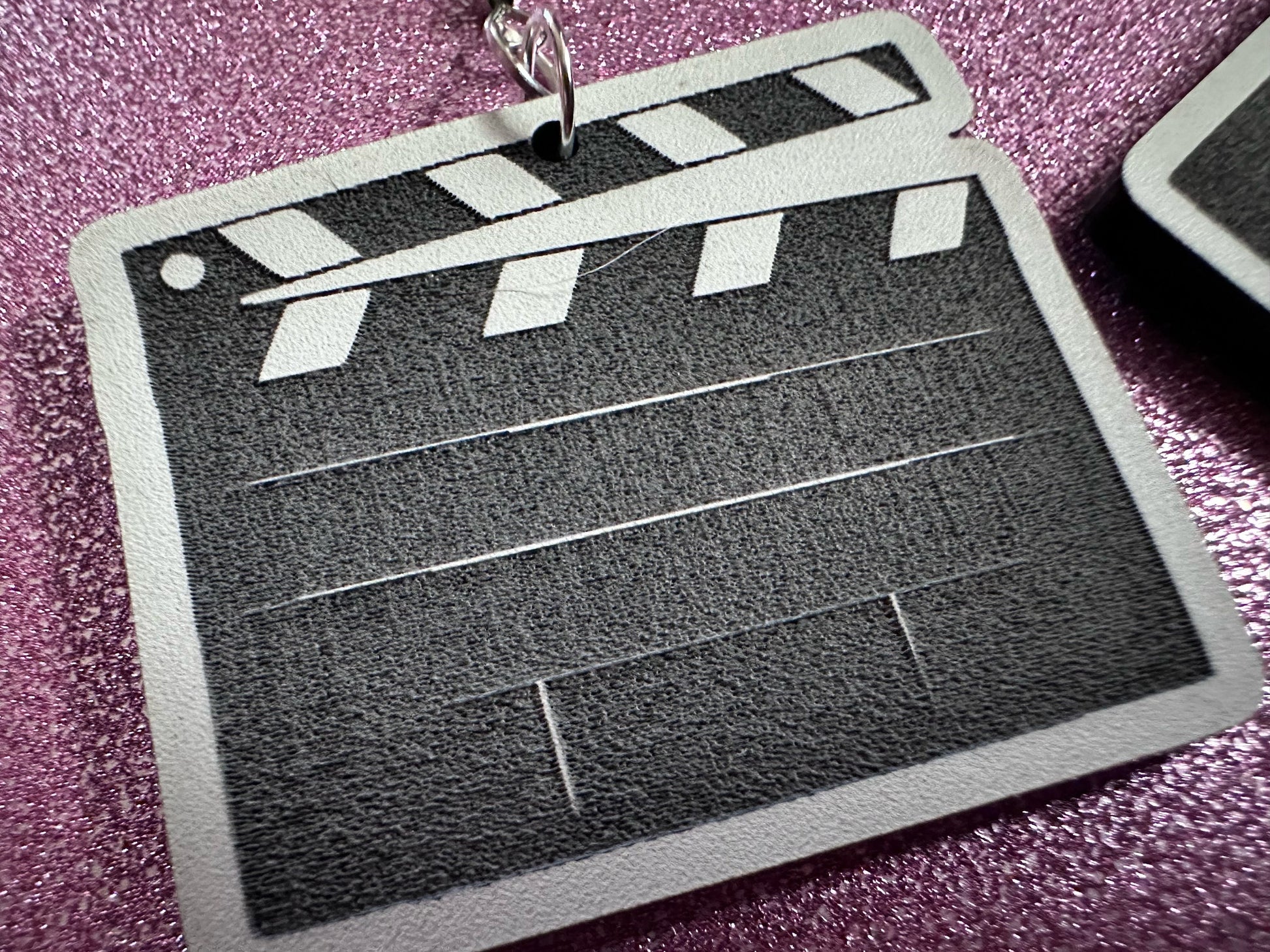 Clapper Board Earrings: Laser Cut Acrylic Video Director Earrings, Film, Video Camera, Movies, Cinema, Rolling, Best Gifts for Her/Him/Them