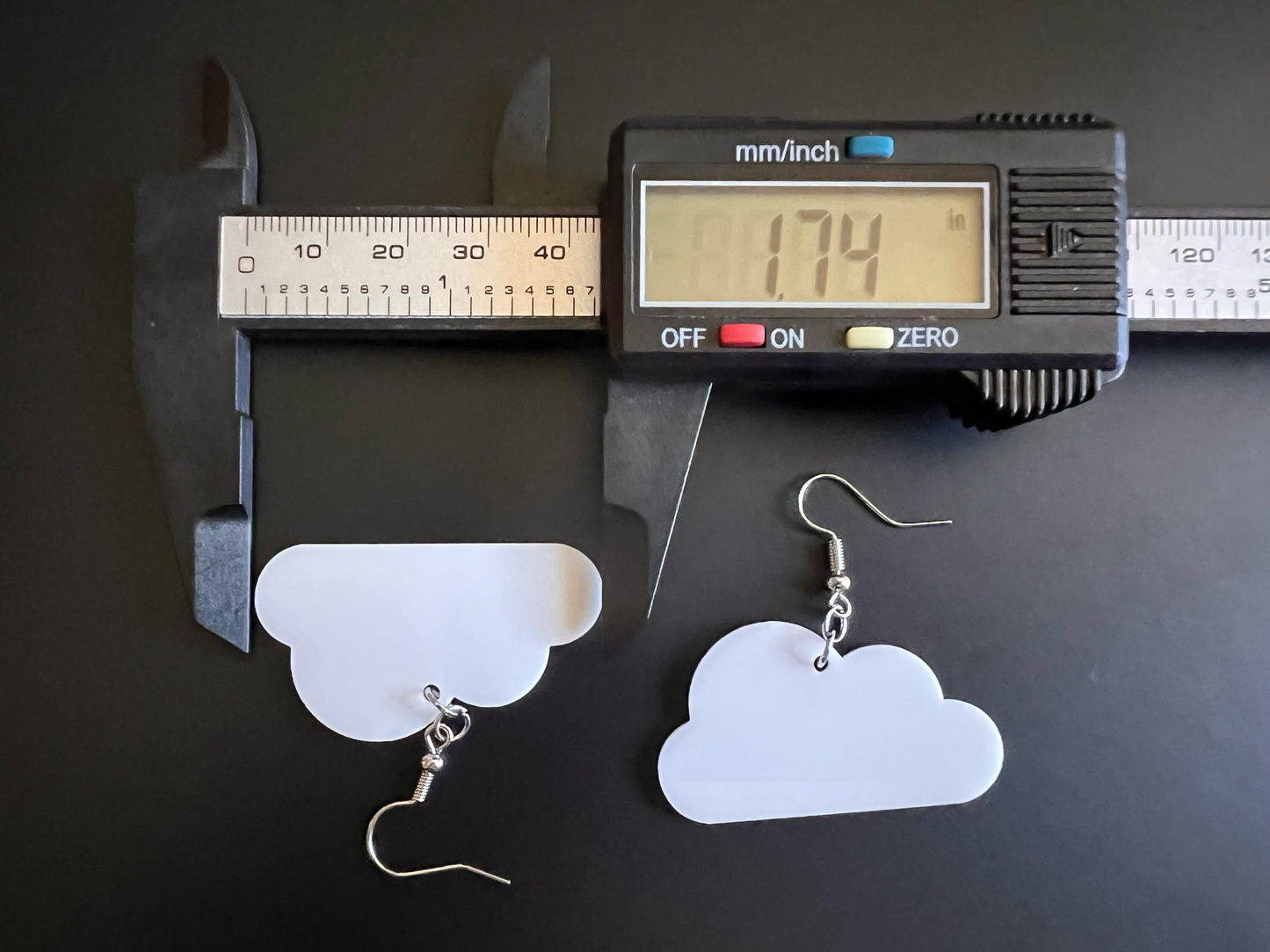Cloud Earrings: Laser Cut Acrylic Clouds, Stormy Weather, Climate, Novely Earrings, Costume Jewelry, Best Gifts for Her/Him/Them