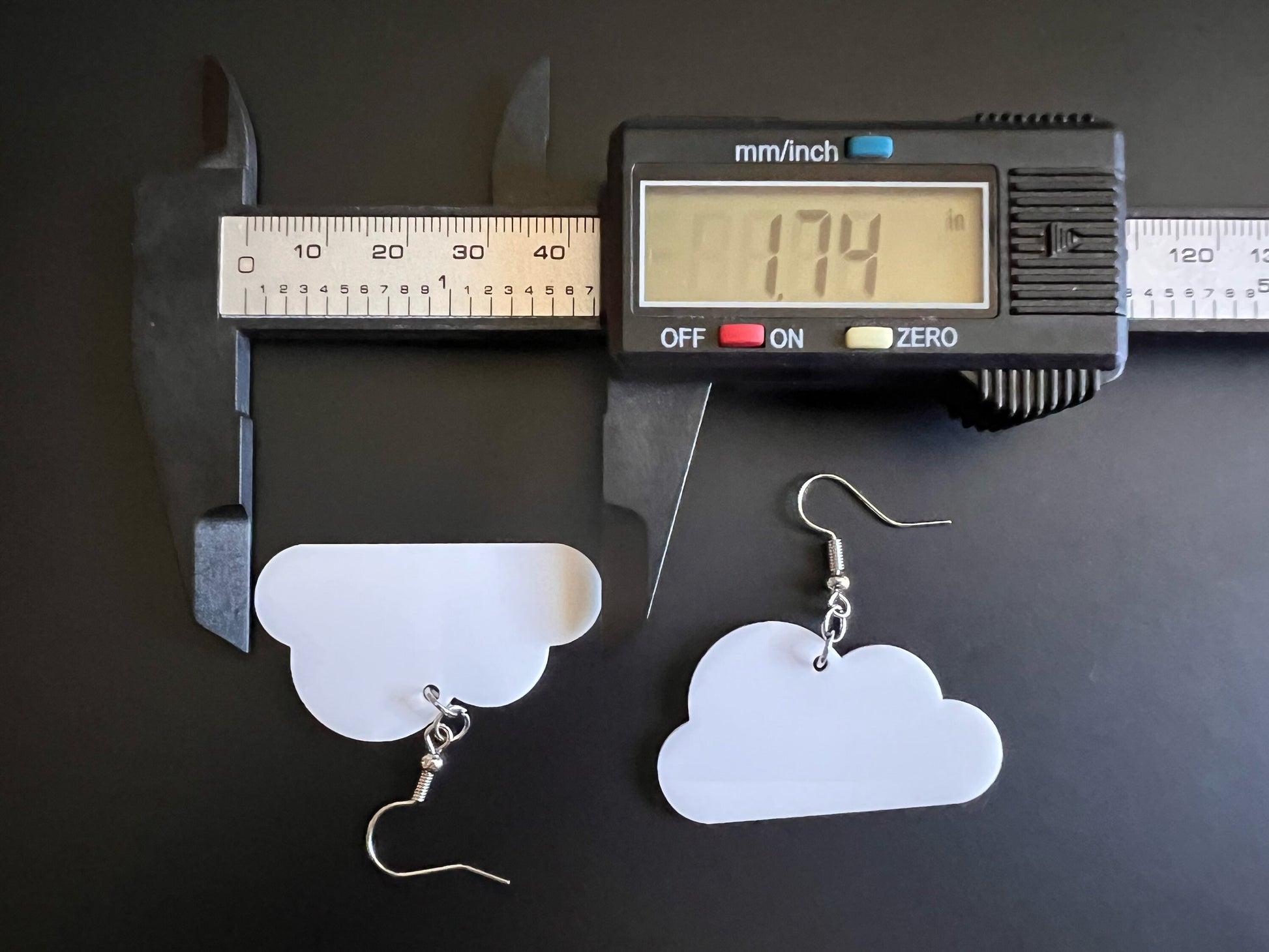 Cloud Earrings: Laser Cut Acrylic Clouds, Stormy Weather, Climate, Novely Earrings, Costume Jewelry, Best Gifts for Her/Him/Them