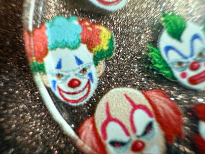 Clown Earrings: Laser Cut Acrylic Earrings, Scary Halloween Clowns, Red Nose, Spooky, Silly, Novelty Earrings, Best Gifts for Her/Him/Them