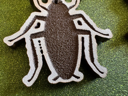 Cockroach Earrings: Laser Cut Acrylic Cockroaches, Bugs, Insects, Entomology, Costume Jewelry, Novelty Gag Gift, Best Gifts for Her/Him/Them