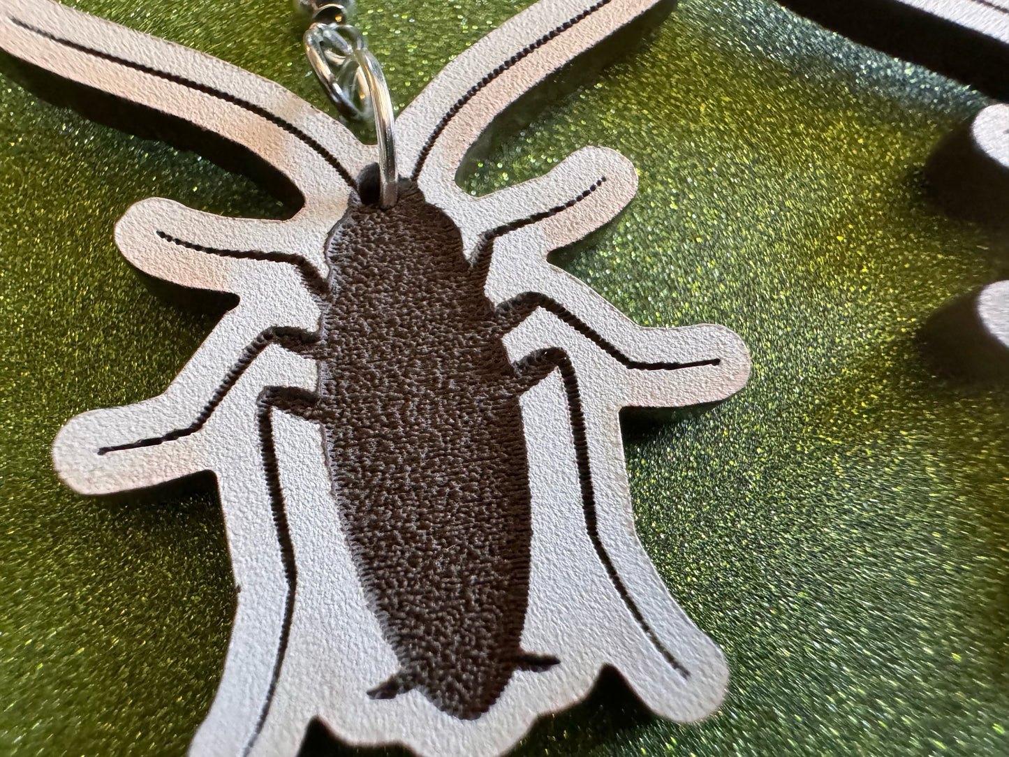 Cockroach Earrings: Laser Cut Acrylic Cockroaches, Bugs, Insects, Entomology, Costume Jewelry, Novelty Gag Gift, Best Gifts for Her/Him/Them