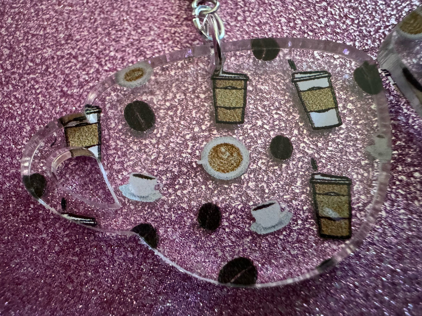 Coffee Earrings: Laser Cut Acrylic Coffees, Hot Drink, Cafe, Food Earrings, Caffeine, Latte, Late, Coffee Beans, Best Gifts for Her/Him/Them