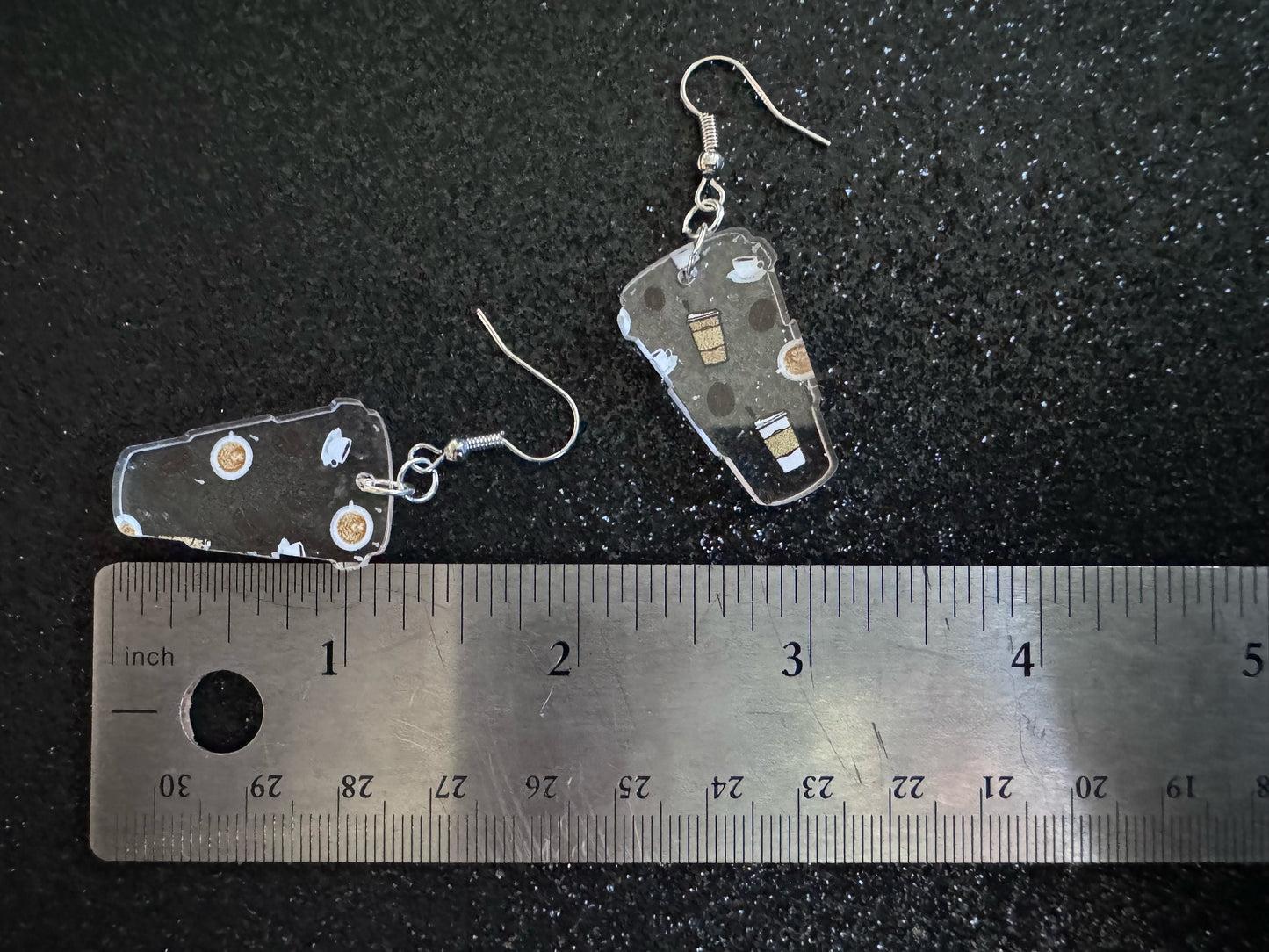 Coffee Earrings: Laser Cut Acrylic Coffees, Hot Drink, Cafe, Food Earrings, Caffeine, Latte, Late, Coffee Beans, Best Gifts for Her/Him/Them