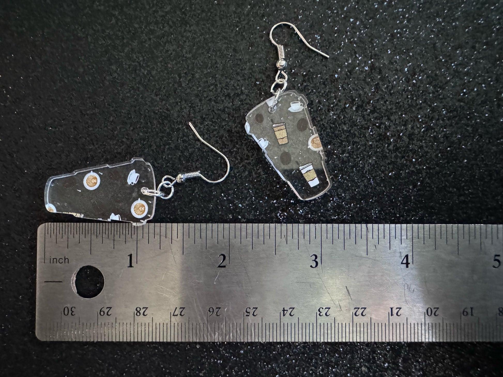 Coffee Earrings: Laser Cut Acrylic Coffees, Hot Drink, Cafe, Food Earrings, Caffeine, Latte, Late, Coffee Beans, Best Gifts for Her/Him/Them