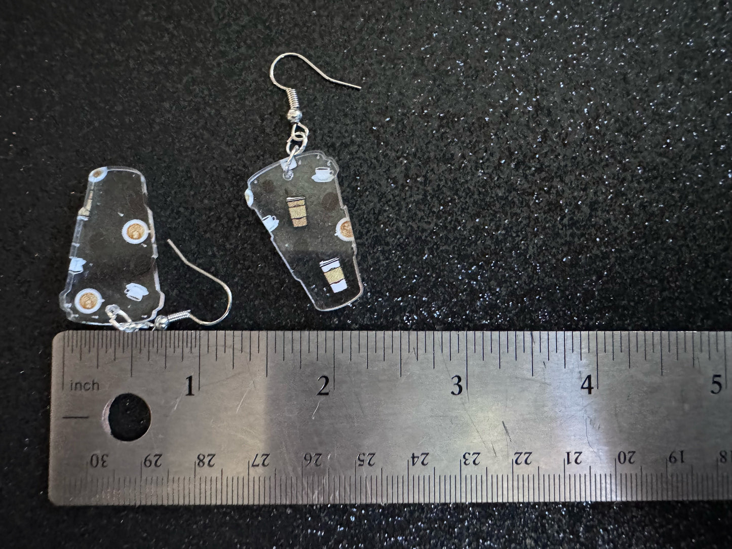 Coffee Earrings: Laser Cut Acrylic Coffees, Hot Drink, Cafe, Food Earrings, Caffeine, Latte, Late, Coffee Beans, Best Gifts for Her/Him/Them