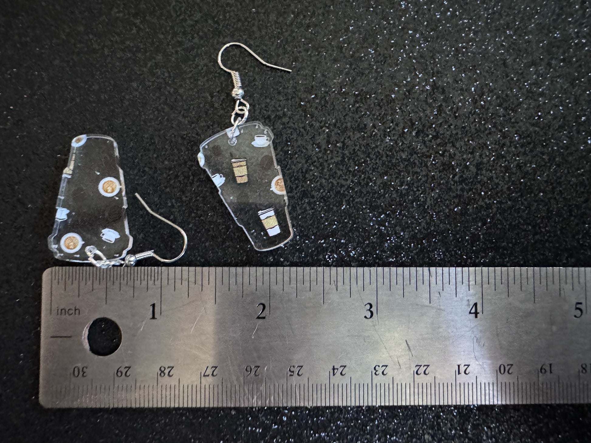 Coffee Earrings: Laser Cut Acrylic Coffees, Hot Drink, Cafe, Food Earrings, Caffeine, Latte, Late, Coffee Beans, Best Gifts for Her/Him/Them