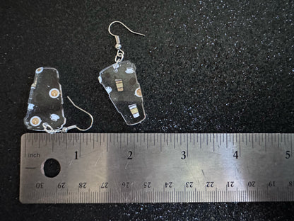 Coffee Earrings: Laser Cut Acrylic Coffees, Hot Drink, Cafe, Food Earrings, Caffeine, Latte, Late, Coffee Beans, Best Gifts for Her/Him/Them