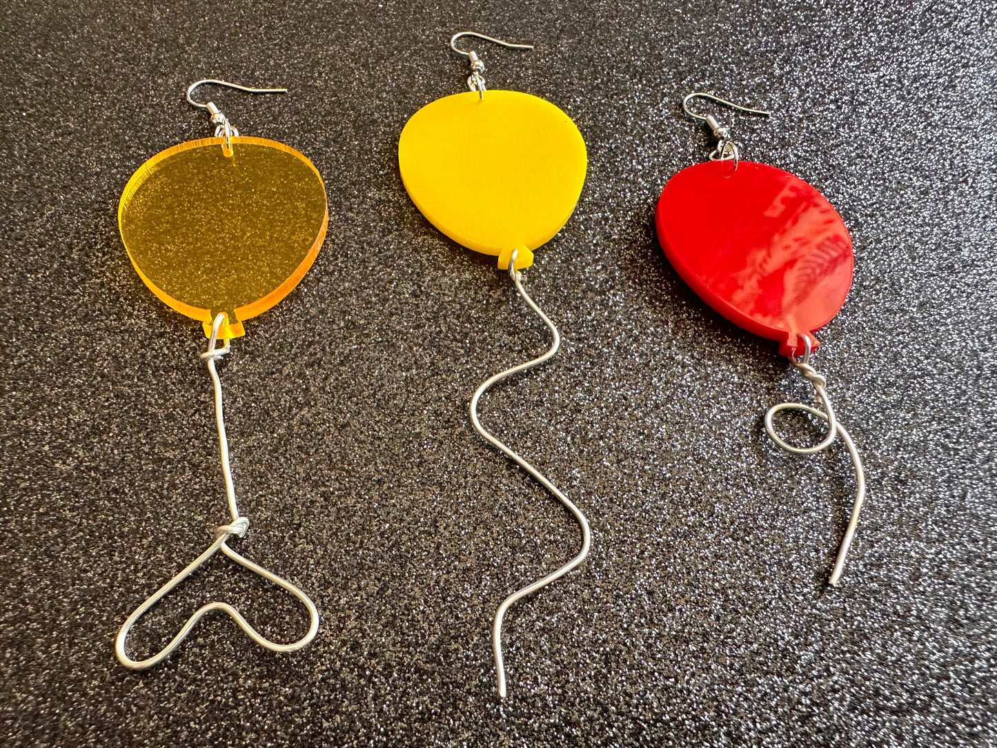 Colorful Balloon Earrings: Laser Cut Acrylic Balloons, Party, Celebrate, Helium, Birthday, Best Gifts for Her/Him/Them