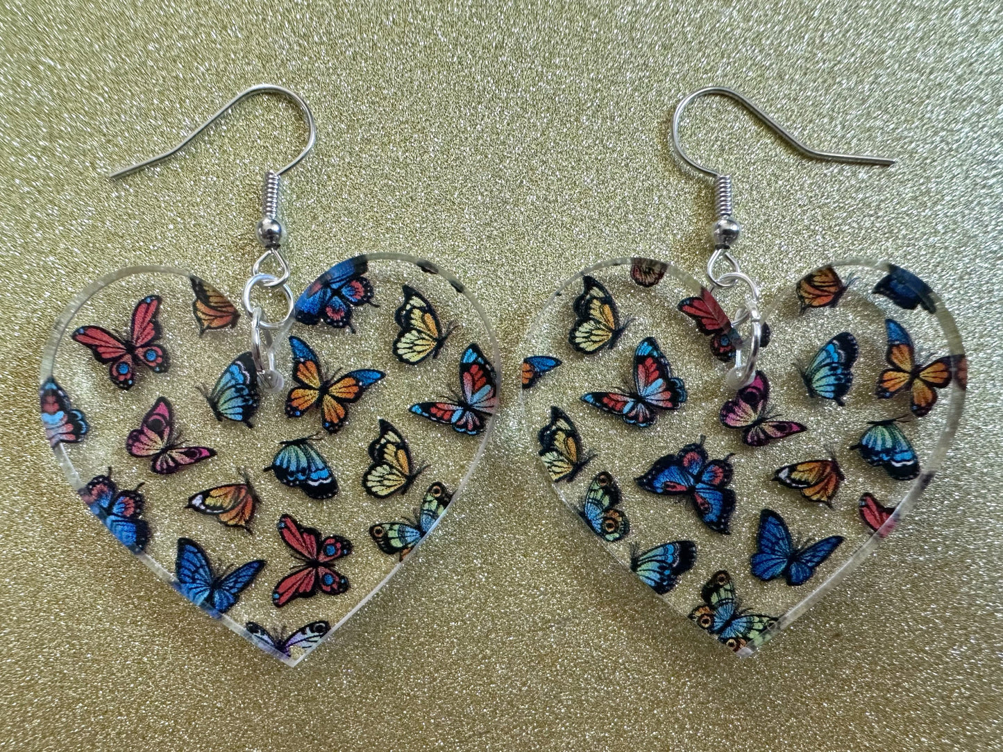Colorful Butterfly Earrings: Laser Cut Acrylic Butterflies, Summer, Monarch, Blue Morpho, Fly, Insects, Bugs, Best Gifts for Her/Him/Them
