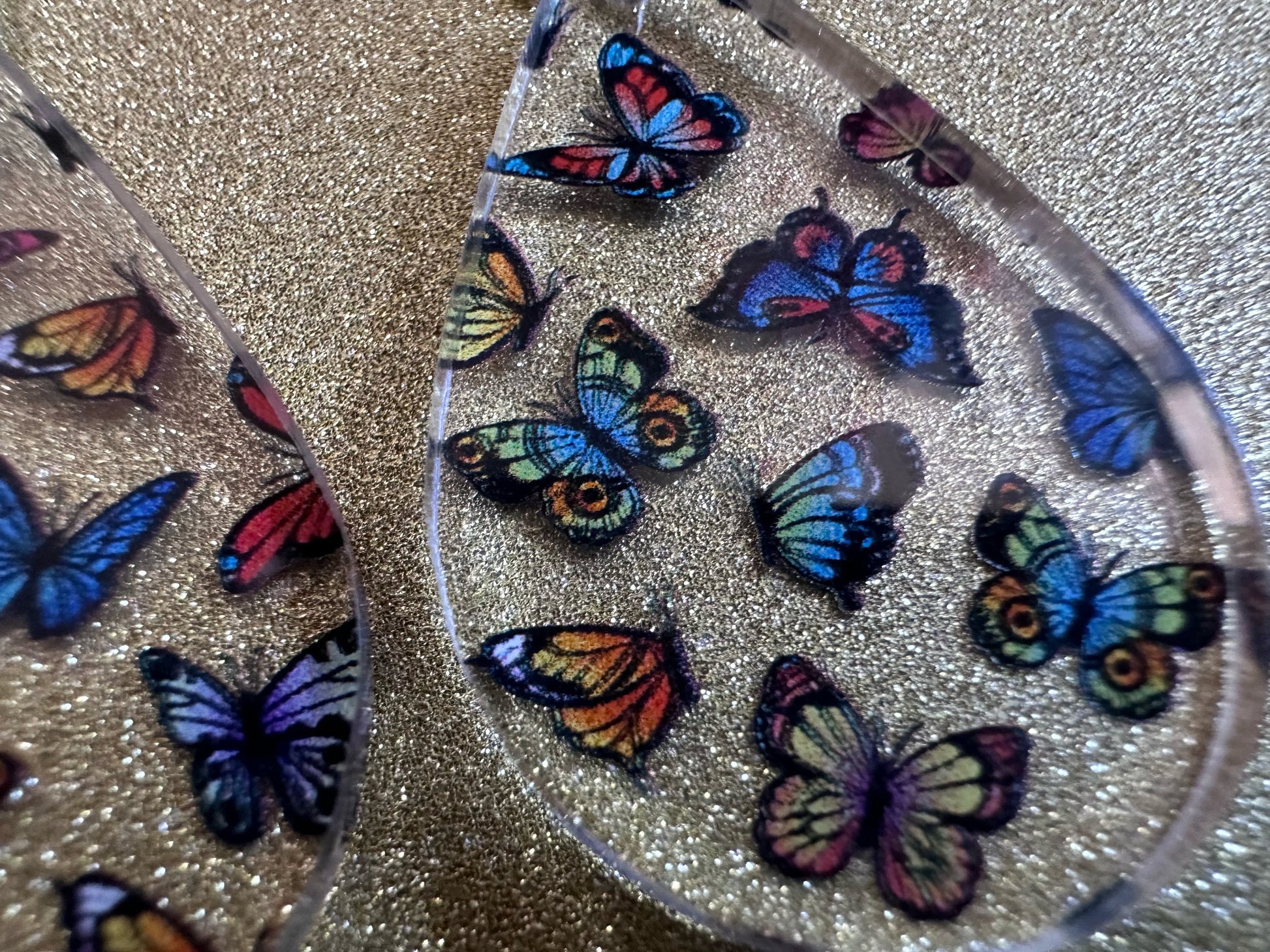 Colorful Butterfly Earrings: Laser Cut Acrylic Butterflies, Summer, Monarch, Blue Morpho, Fly, Insects, Bugs, Best Gifts for Her/Him/Them