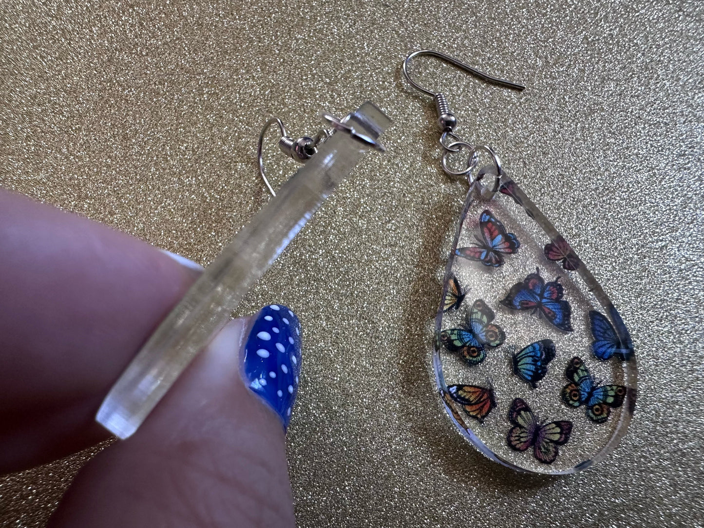 Colorful Butterfly Earrings: Laser Cut Acrylic Butterflies, Summer, Monarch, Blue Morpho, Fly, Insects, Bugs, Best Gifts for Her/Him/Them