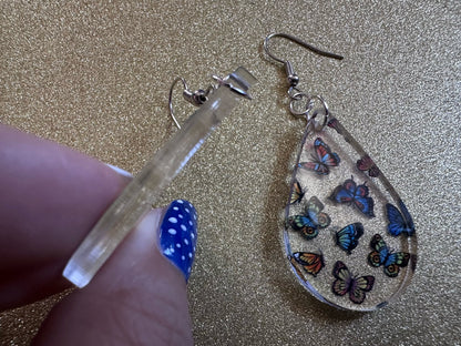 Colorful Butterfly Earrings: Laser Cut Acrylic Butterflies, Summer, Monarch, Blue Morpho, Fly, Insects, Bugs, Best Gifts for Her/Him/Them