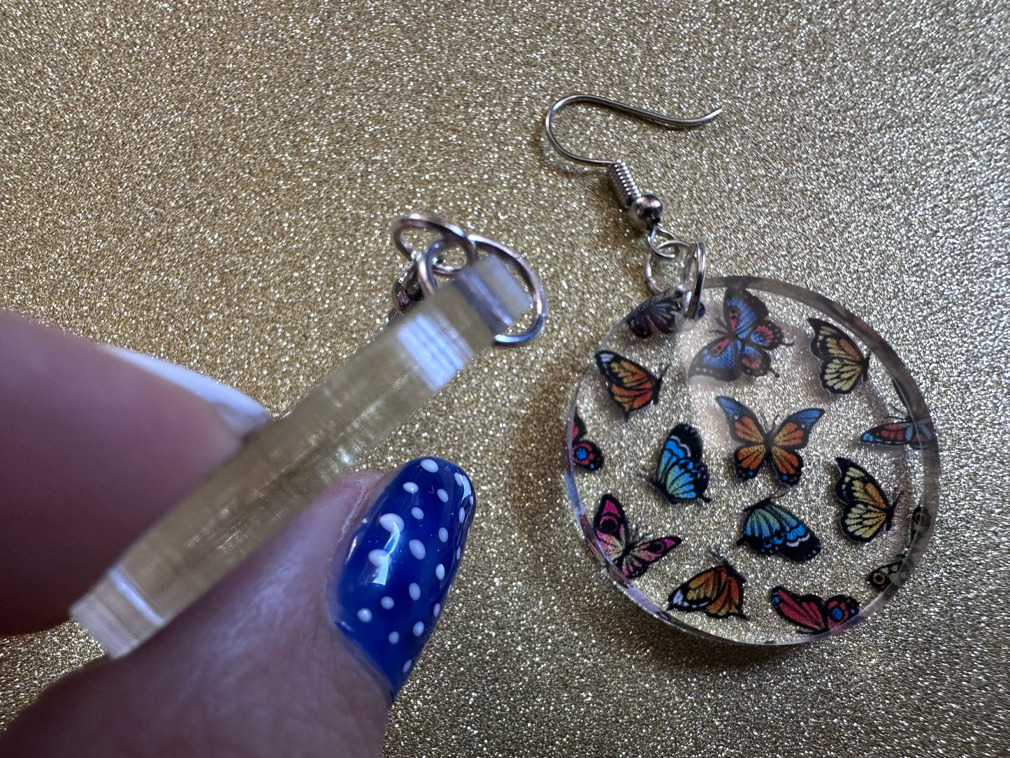 Colorful Butterfly Earrings: Laser Cut Acrylic Butterflies, Summer, Monarch, Blue Morpho, Fly, Insects, Bugs, Best Gifts for Her/Him/Them