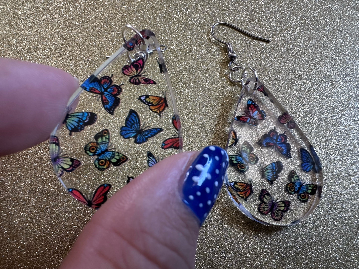 Colorful Butterfly Earrings: Laser Cut Acrylic Butterflies, Summer, Monarch, Blue Morpho, Fly, Insects, Bugs, Best Gifts for Her/Him/Them