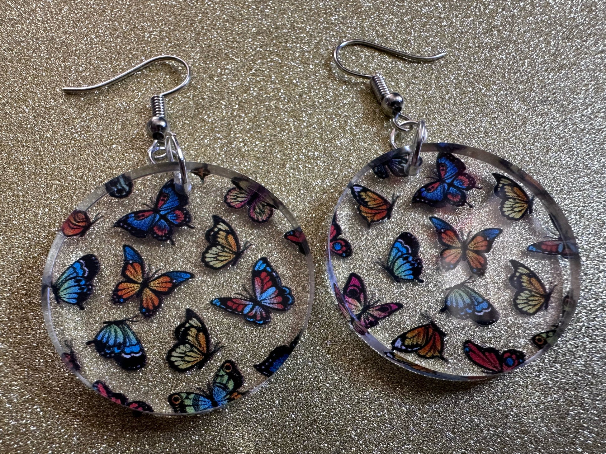Colorful Butterfly Earrings: Laser Cut Acrylic Butterflies, Summer, Monarch, Blue Morpho, Fly, Insects, Bugs, Best Gifts for Her/Him/Them