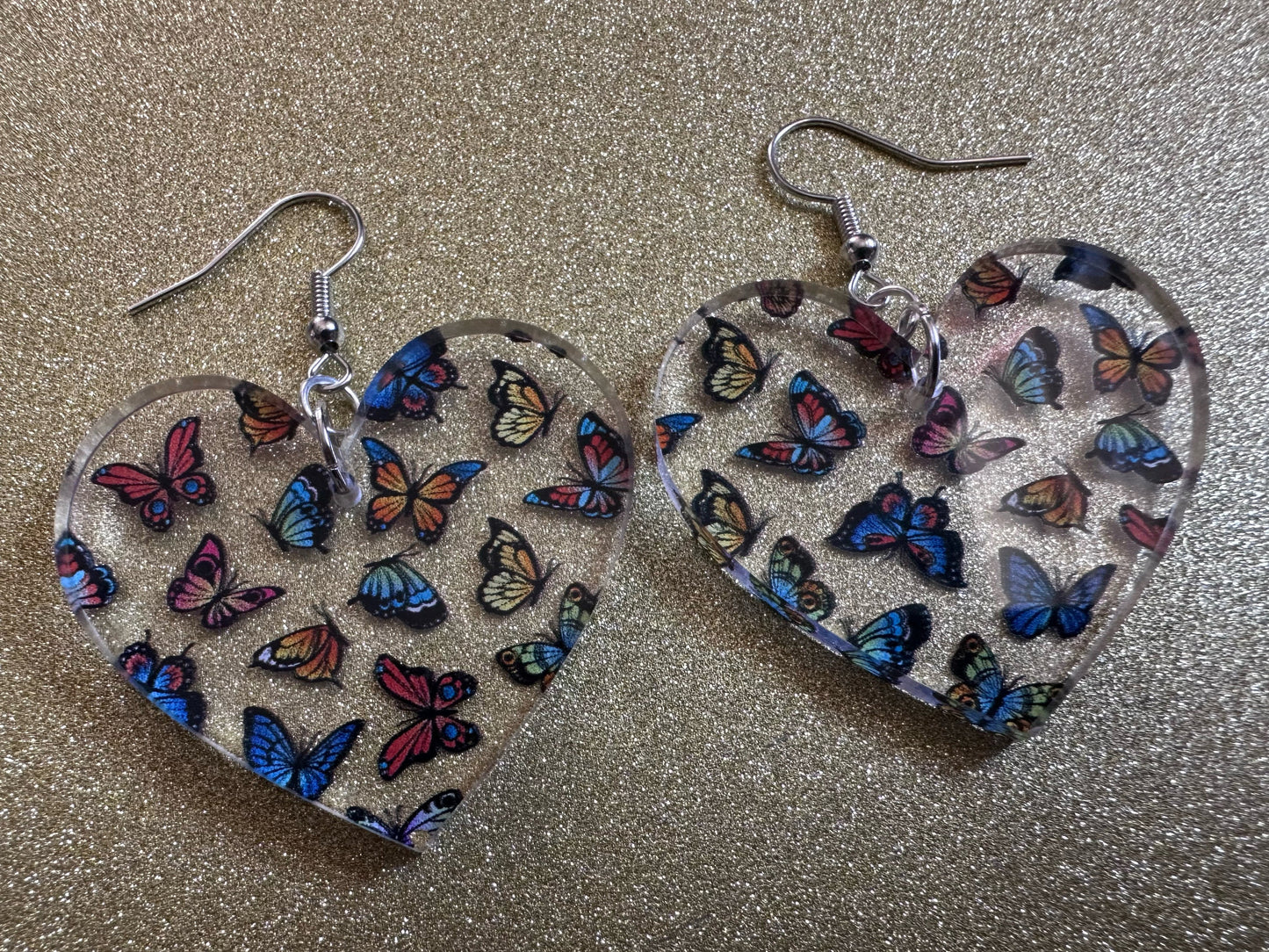 Colorful Butterfly Earrings: Laser Cut Acrylic Butterflies, Summer, Monarch, Blue Morpho, Fly, Insects, Bugs, Best Gifts for Her/Him/Them