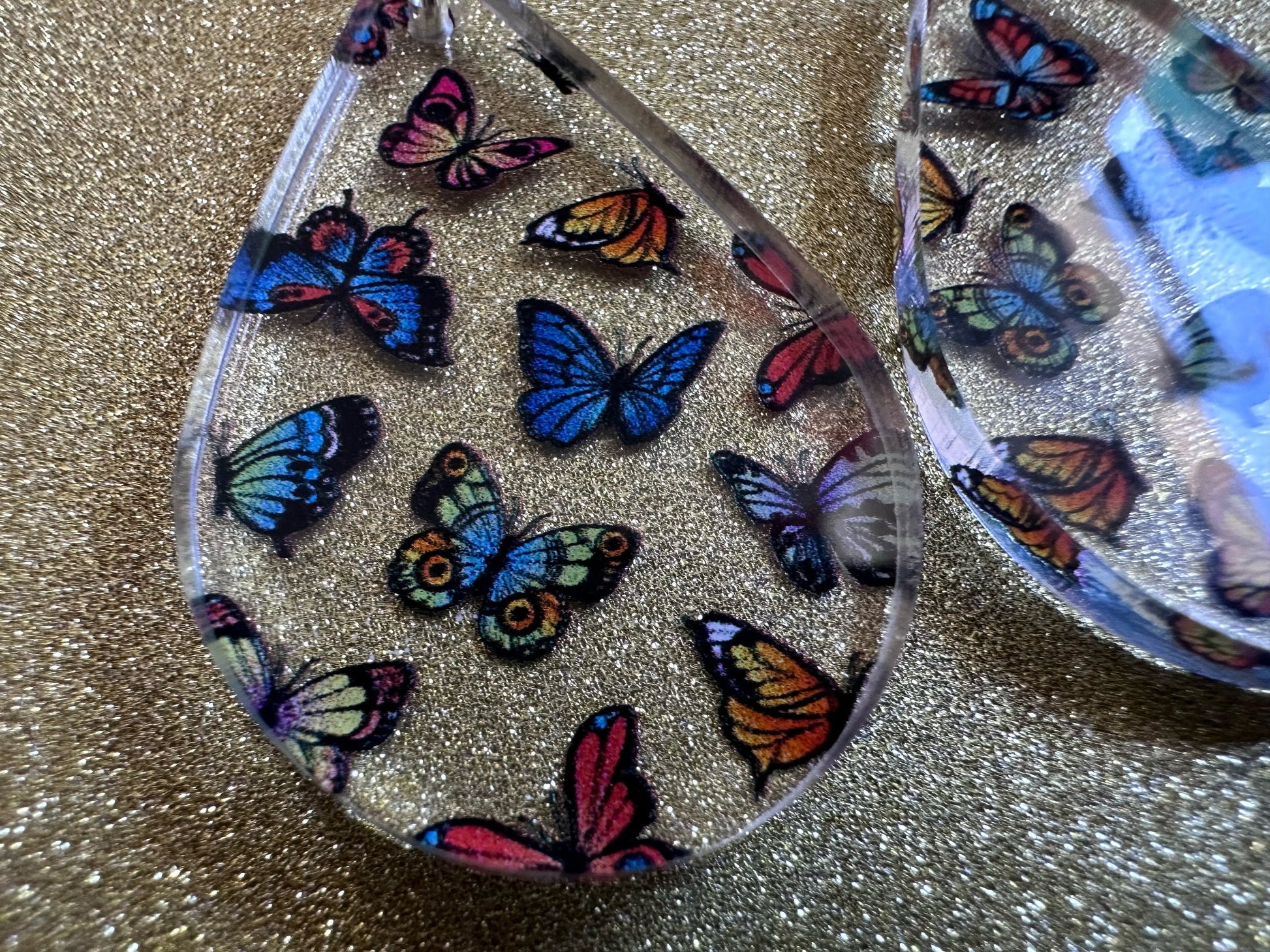 Colorful Butterfly Earrings: Laser Cut Acrylic Butterflies, Summer, Monarch, Blue Morpho, Fly, Insects, Bugs, Best Gifts for Her/Him/Them