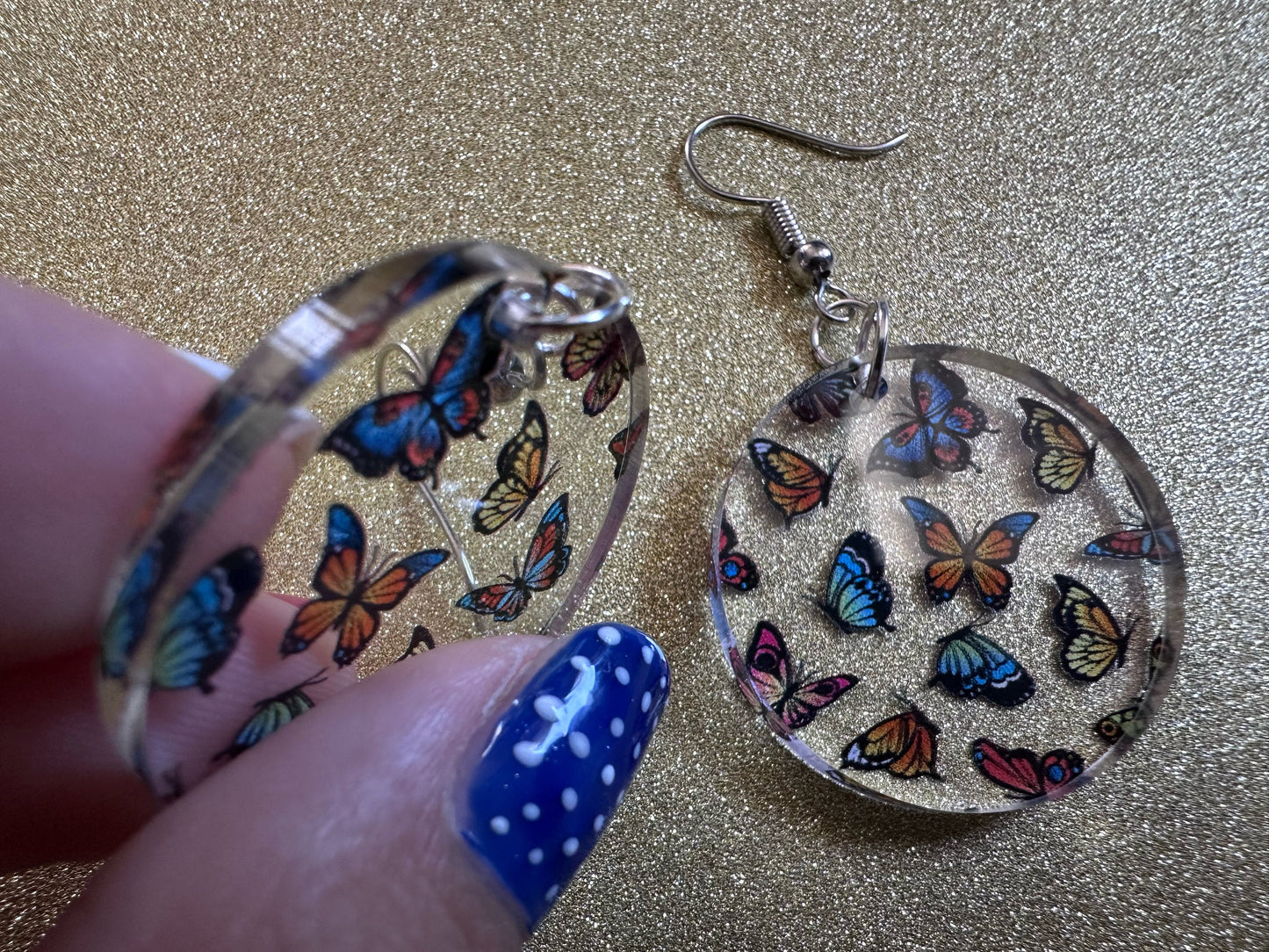 Colorful Butterfly Earrings: Laser Cut Acrylic Butterflies, Summer, Monarch, Blue Morpho, Fly, Insects, Bugs, Best Gifts for Her/Him/Them