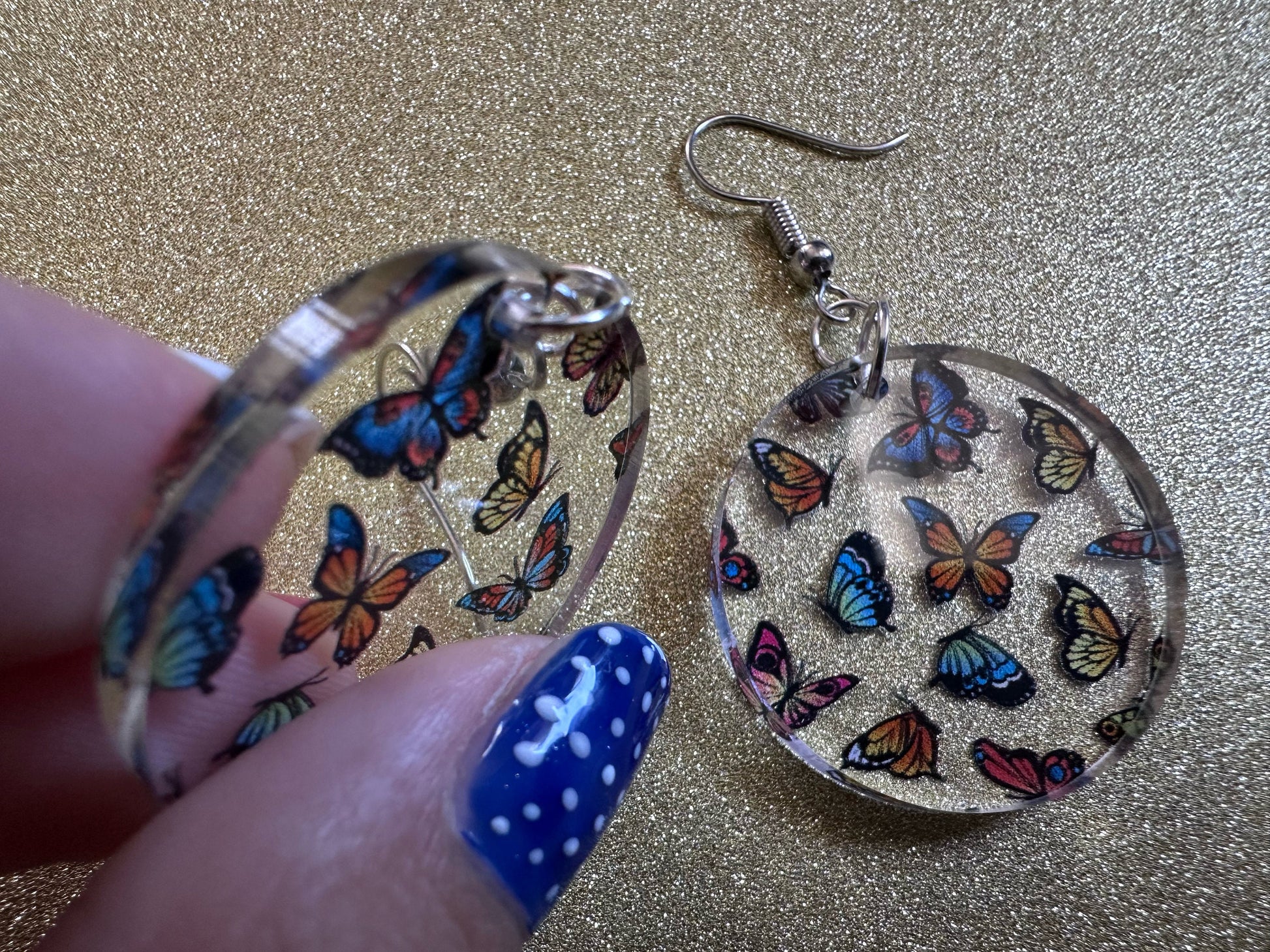 Colorful Butterfly Earrings: Laser Cut Acrylic Butterflies, Summer, Monarch, Blue Morpho, Fly, Insects, Bugs, Best Gifts for Her/Him/Them