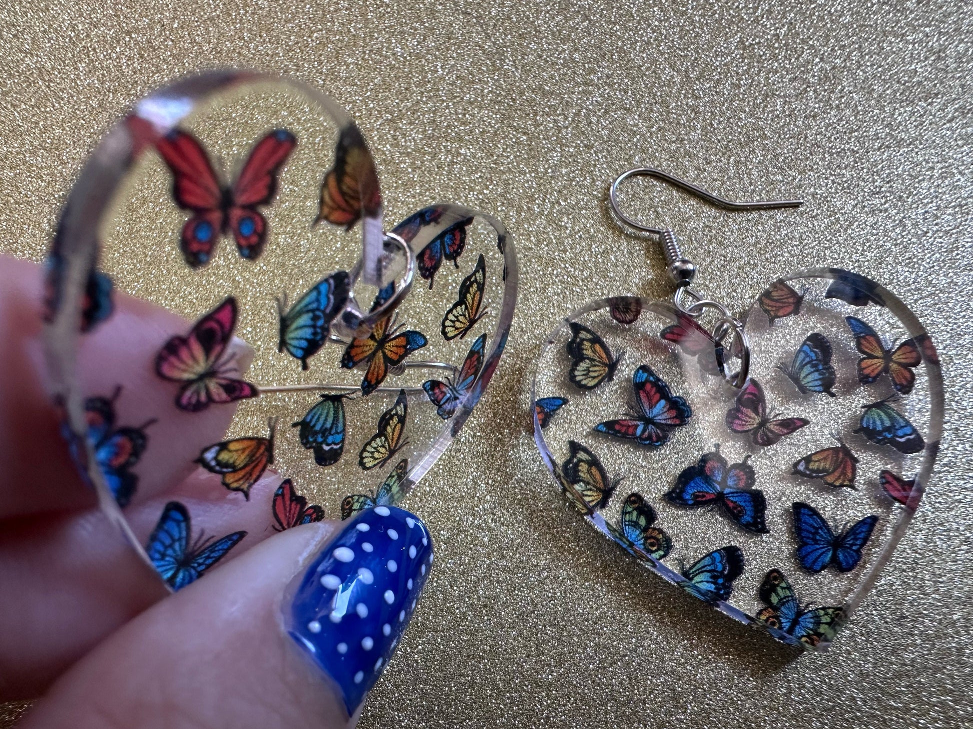 Colorful Butterfly Earrings: Laser Cut Acrylic Butterflies, Summer, Monarch, Blue Morpho, Fly, Insects, Bugs, Best Gifts for Her/Him/Them