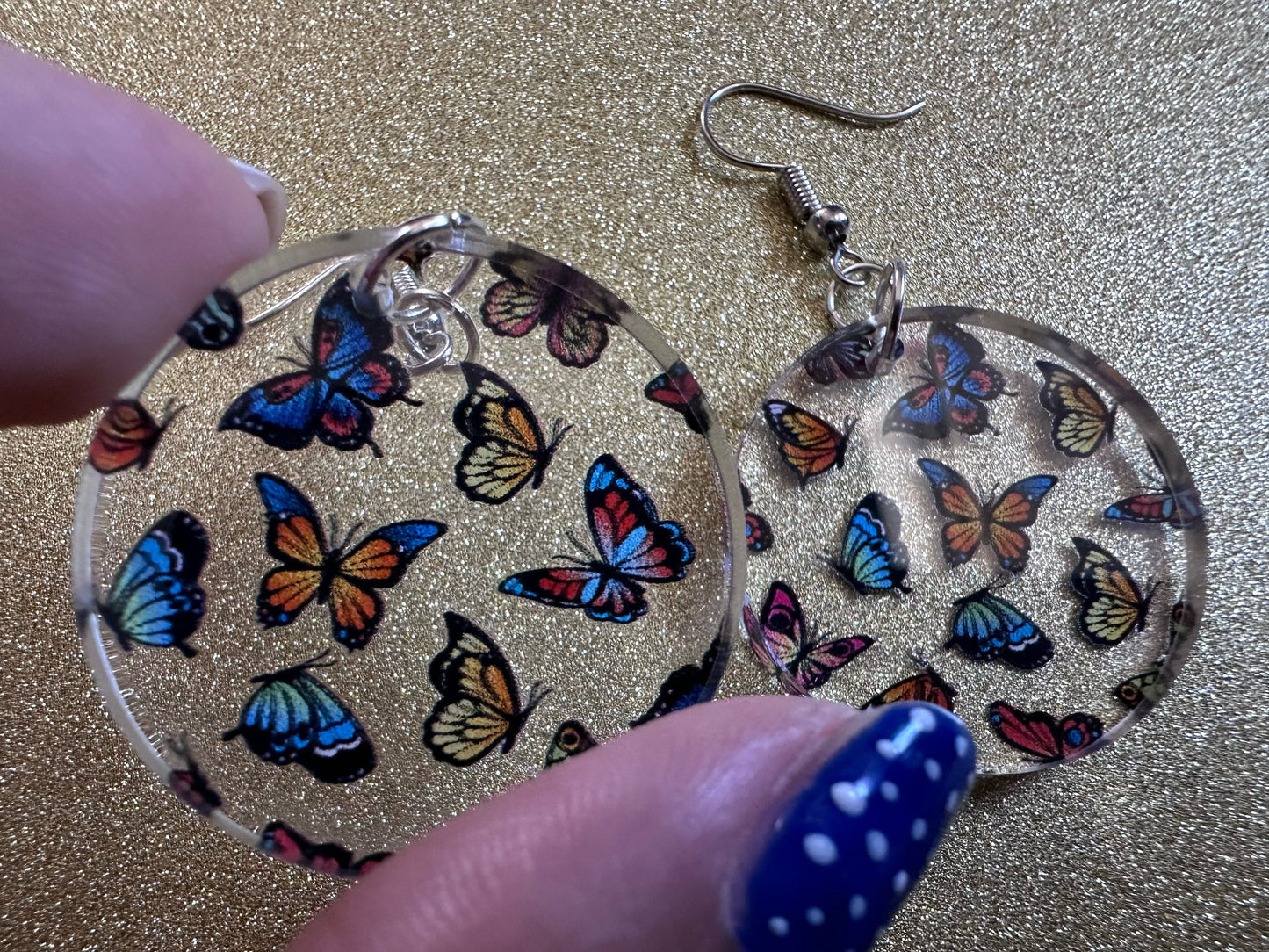 Colorful Butterfly Earrings: Laser Cut Acrylic Butterflies, Summer, Monarch, Blue Morpho, Fly, Insects, Bugs, Best Gifts for Her/Him/Them