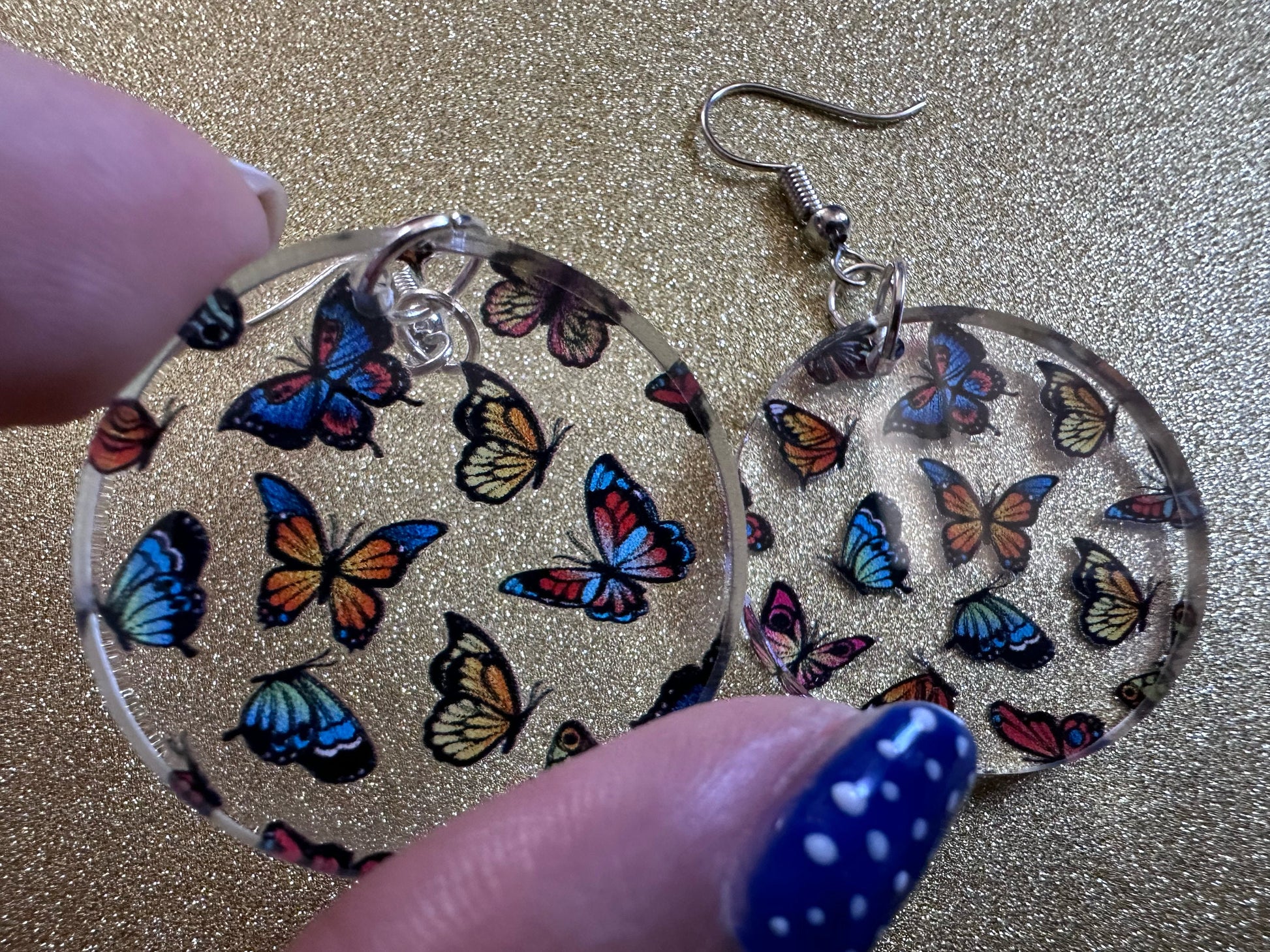Colorful Butterfly Earrings: Laser Cut Acrylic Butterflies, Summer, Monarch, Blue Morpho, Fly, Insects, Bugs, Best Gifts for Her/Him/Them