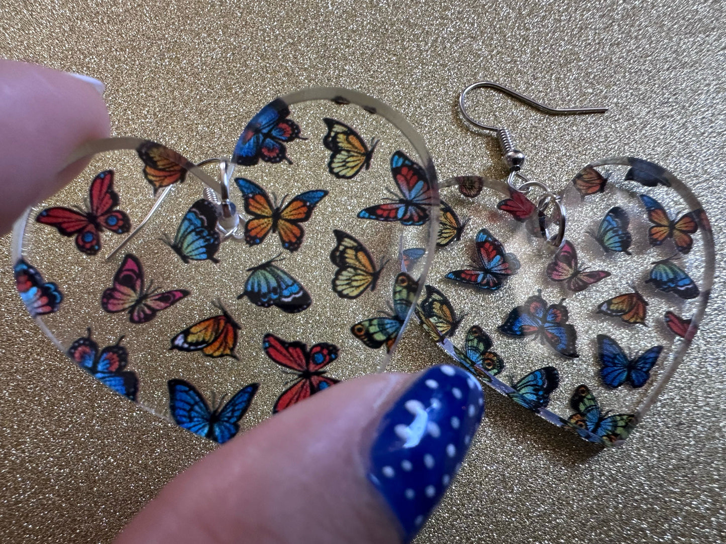 Colorful Butterfly Earrings: Laser Cut Acrylic Butterflies, Summer, Monarch, Blue Morpho, Fly, Insects, Bugs, Best Gifts for Her/Him/Them