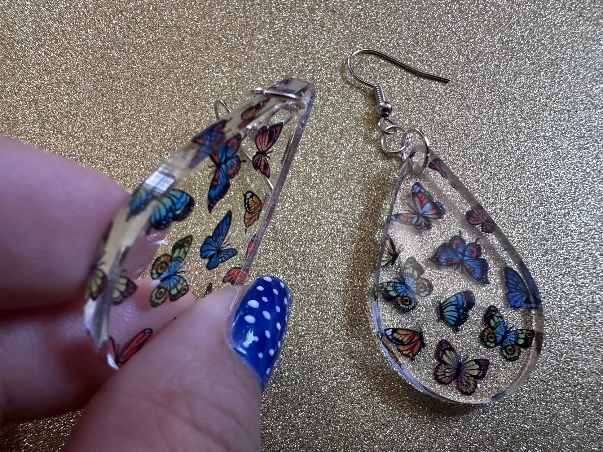 Colorful Butterfly Earrings: Laser Cut Acrylic Butterflies, Summer, Monarch, Blue Morpho, Fly, Insects, Bugs, Best Gifts for Her/Him/Them