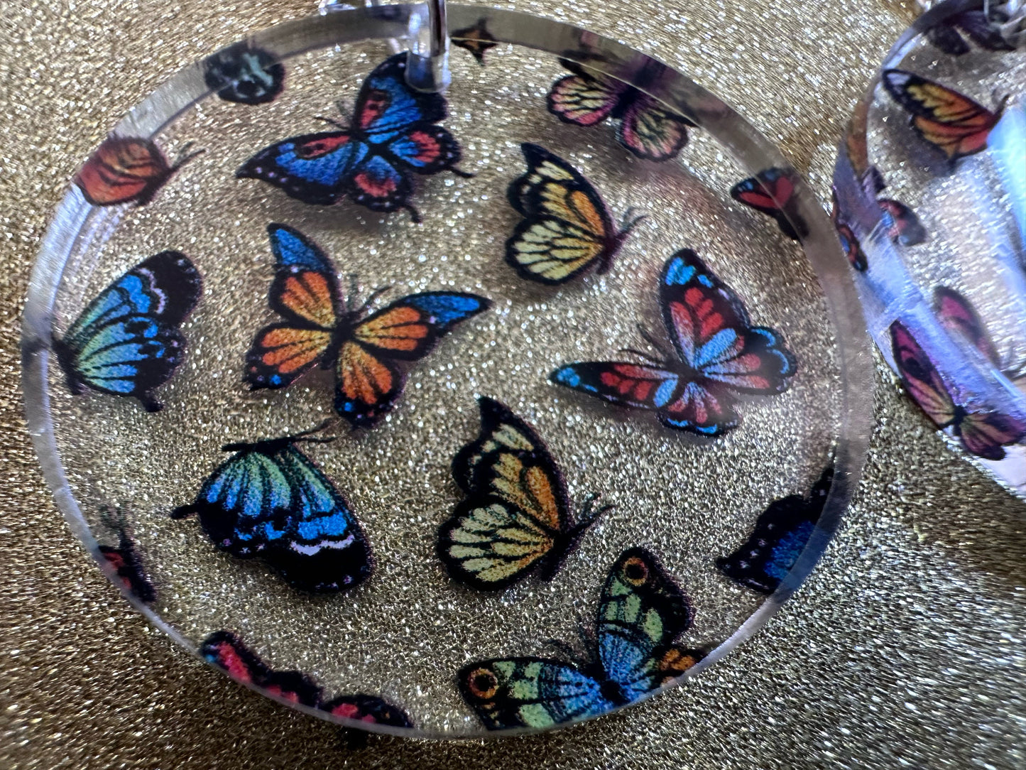 Colorful Butterfly Earrings: Laser Cut Acrylic Butterflies, Summer, Monarch, Blue Morpho, Fly, Insects, Bugs, Best Gifts for Her/Him/Them