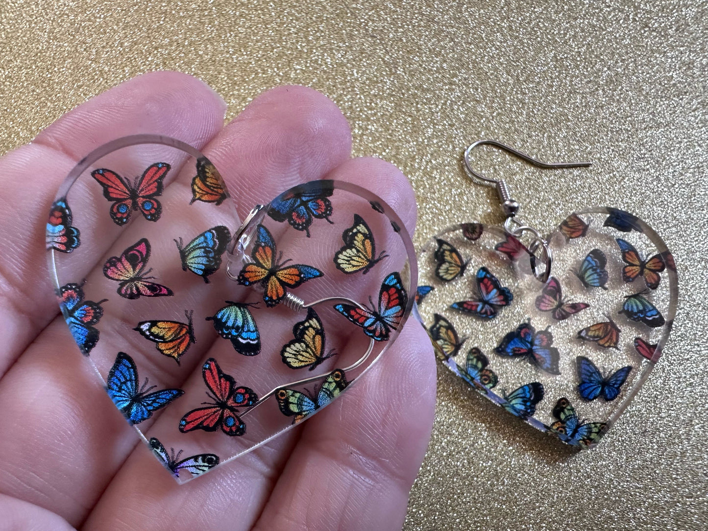 Colorful Butterfly Earrings: Laser Cut Acrylic Butterflies, Summer, Monarch, Blue Morpho, Fly, Insects, Bugs, Best Gifts for Her/Him/Them