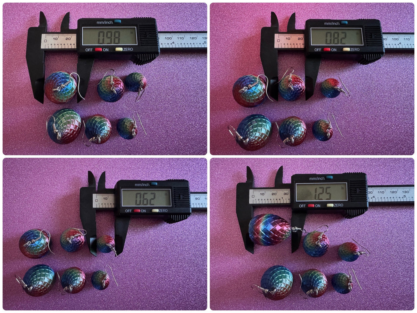 Colorful Dragon Egg Earrings: 3D Printed Dragon's Eggs, Rainbow, Scaly, Fictional, Mythical, Mystical, Fantasy, Best Gifts for Her/Him/Them