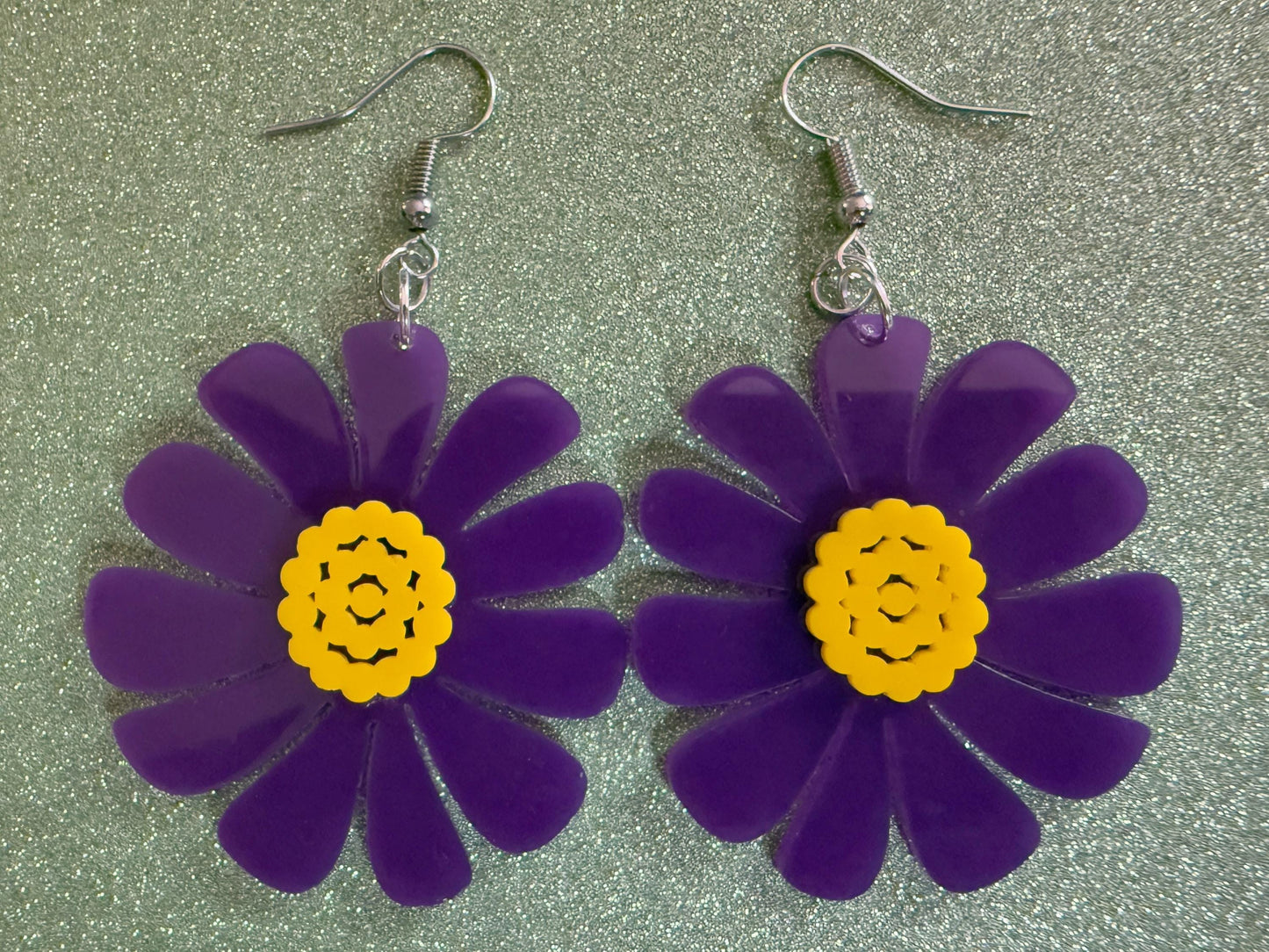 Colorful Flower Earrings: Laser Cut Acrylic Flowers, Floral, Botany, Bouquet, Florals, Plants, Summer Vibes, Best Gifts for Her/Him/Them