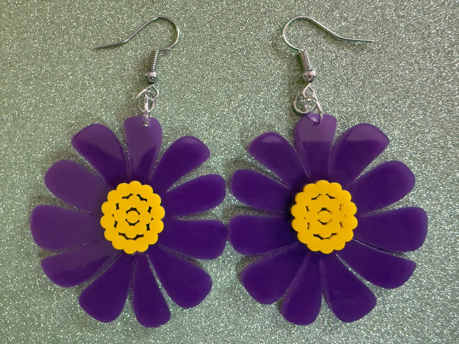 Colorful Flower Earrings: Laser Cut Acrylic Flowers, Floral, Botany, Bouquet, Florals, Plants, Summer Vibes, Best Gifts for Her/Him/Them