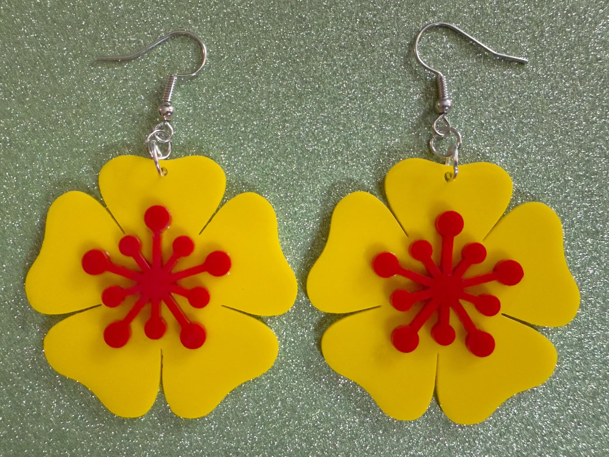Colorful Flower Earrings: Laser Cut Acrylic Flowers, Floral, Botany, Bouquet, Florals, Plants, Summer Vibes, Best Gifts for Her/Him/Them