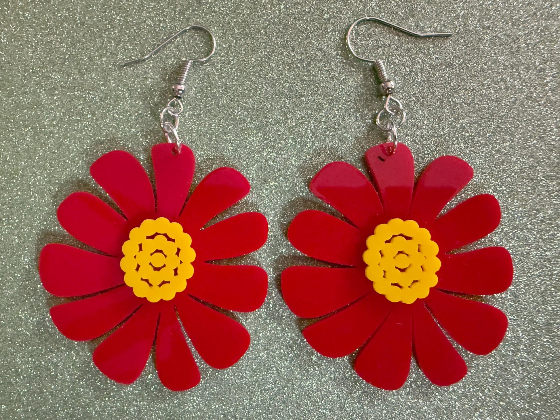 Colorful Flower Earrings: Laser Cut Acrylic Flowers, Floral, Botany, Bouquet, Florals, Plants, Summer Vibes, Best Gifts for Her/Him/Them
