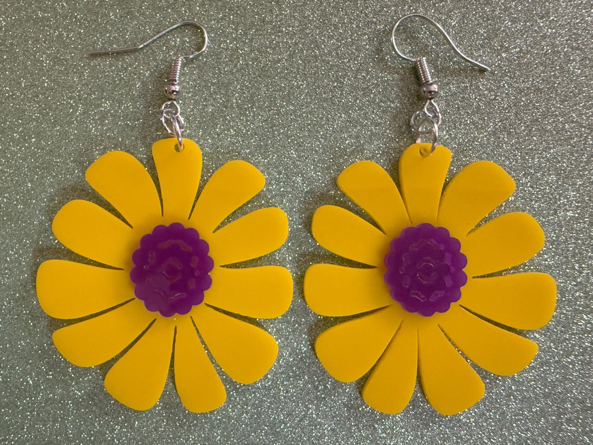 Colorful Flower Earrings: Laser Cut Acrylic Flowers, Floral, Botany, Bouquet, Florals, Plants, Summer Vibes, Best Gifts for Her/Him/Them