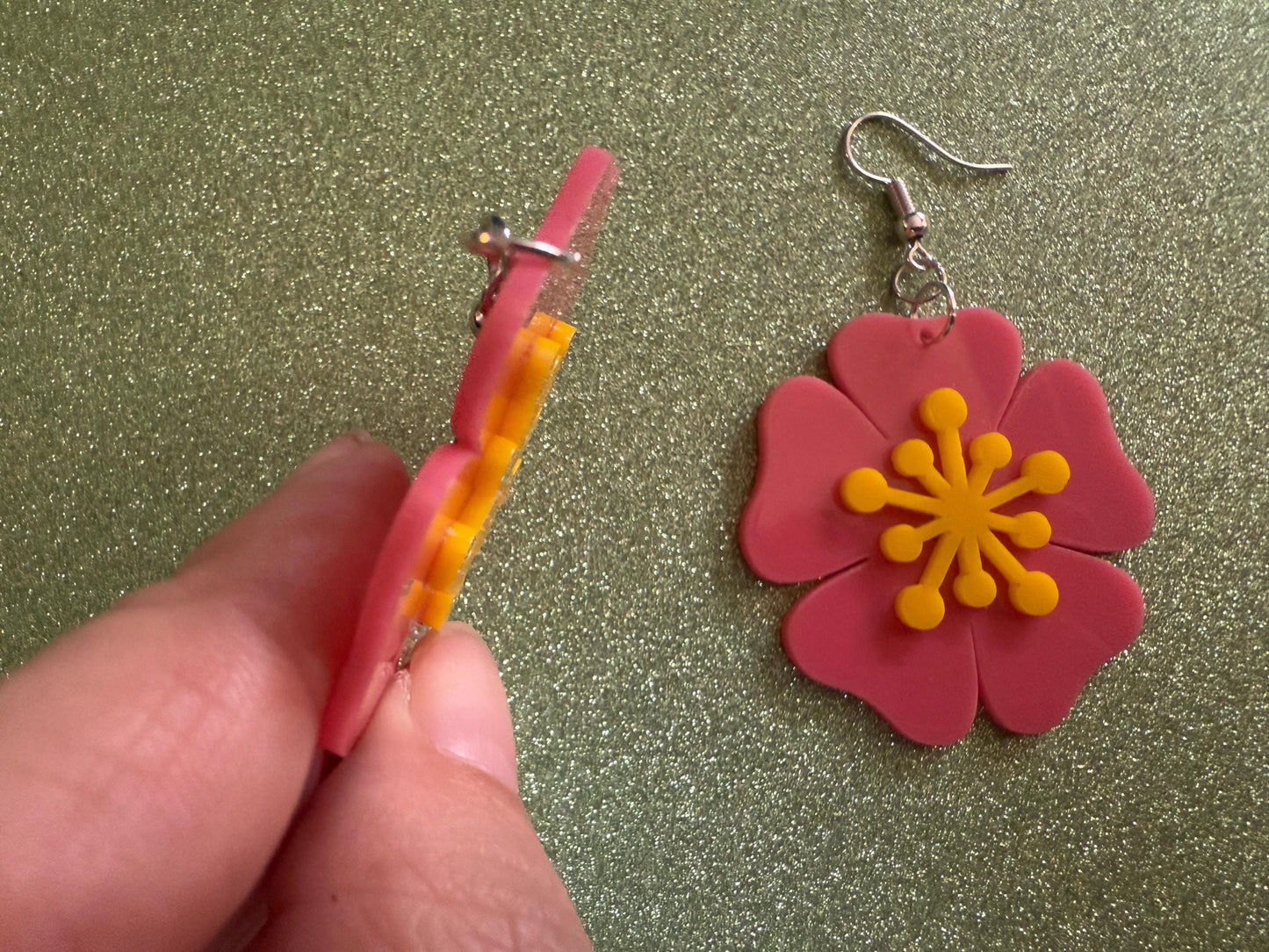 Colorful Flower Earrings: Laser Cut Acrylic Flowers, Floral, Botany, Bouquet, Florals, Plants, Summer Vibes, Best Gifts for Her/Him/Them