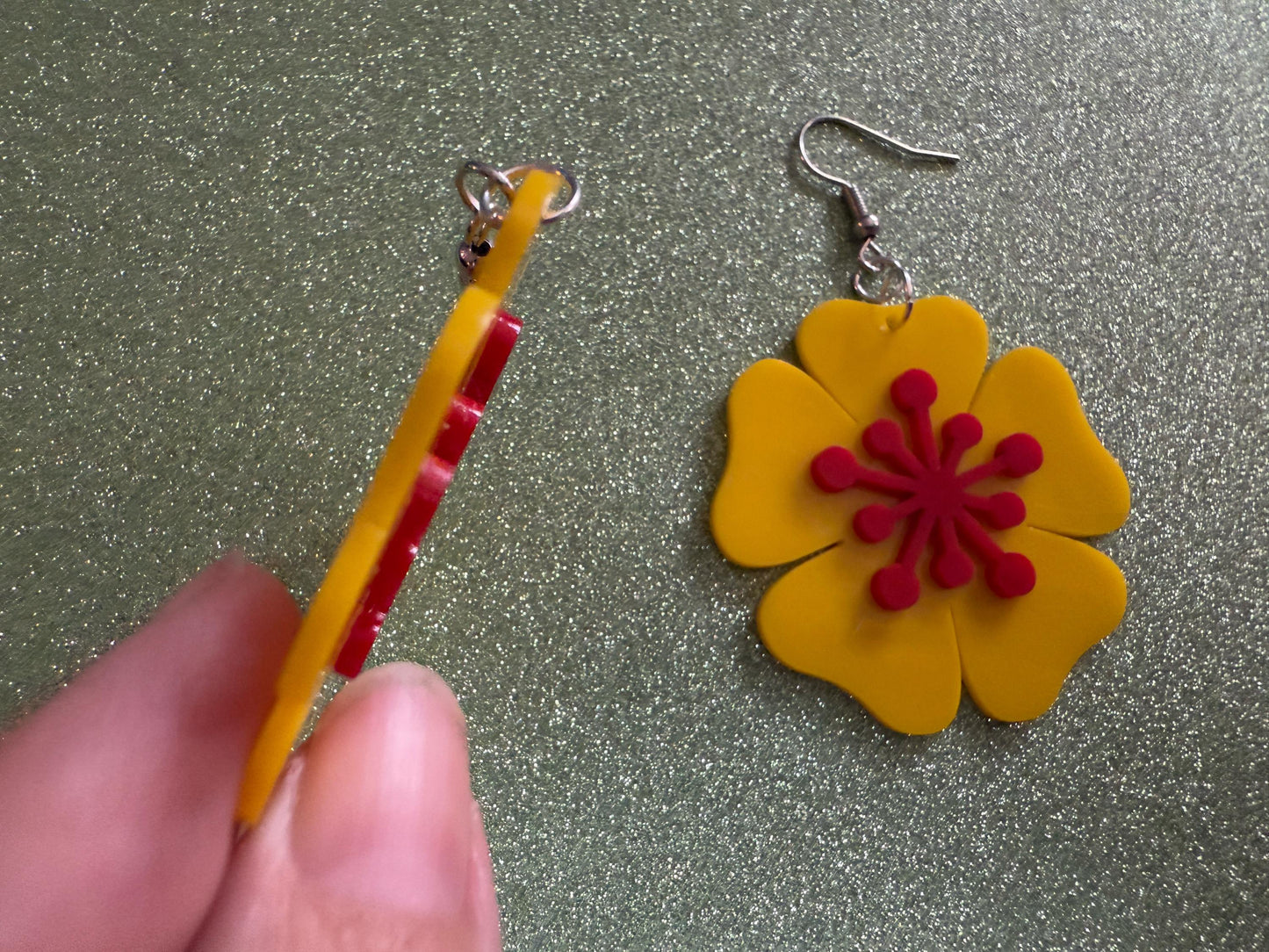 Colorful Flower Earrings: Laser Cut Acrylic Flowers, Floral, Botany, Bouquet, Florals, Plants, Summer Vibes, Best Gifts for Her/Him/Them