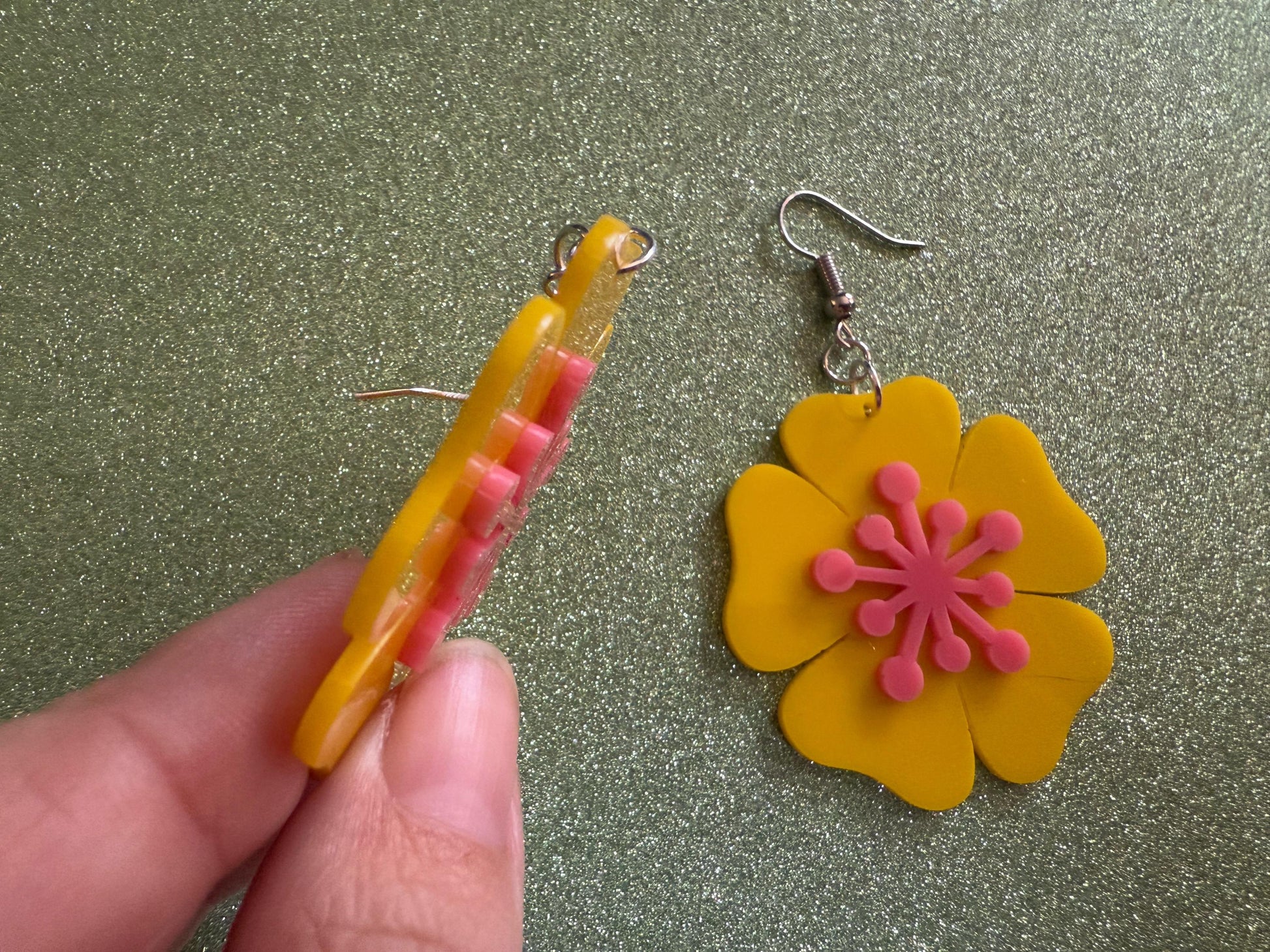 Colorful Flower Earrings: Laser Cut Acrylic Flowers, Floral, Botany, Bouquet, Florals, Plants, Summer Vibes, Best Gifts for Her/Him/Them