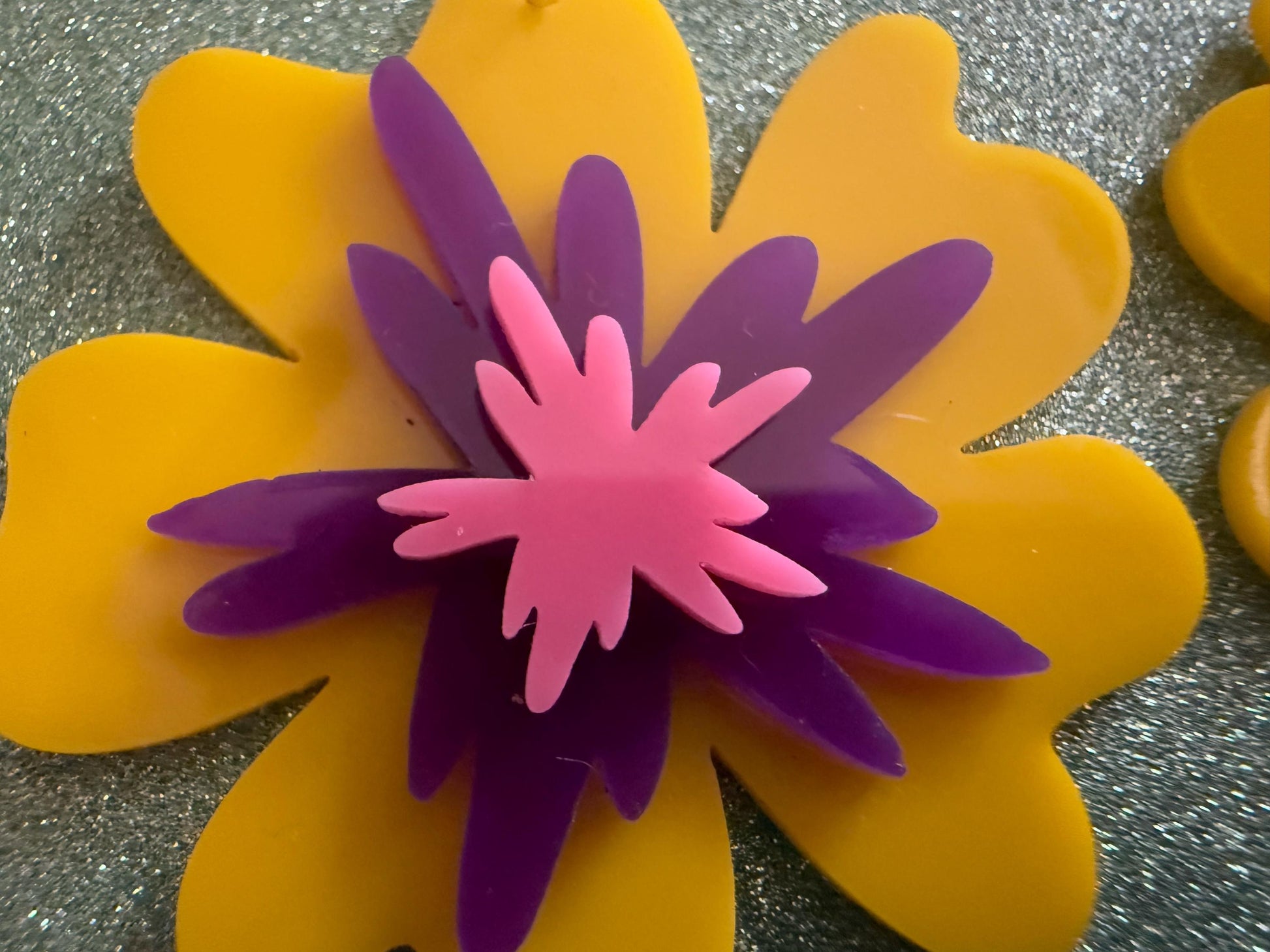 Colorful Flower Earrings: Laser Cut Acrylic Flowers, Floral, Botany, Bouquet, Florals, Plants, Summer Vibes, Best Gifts for Her/Him/Them