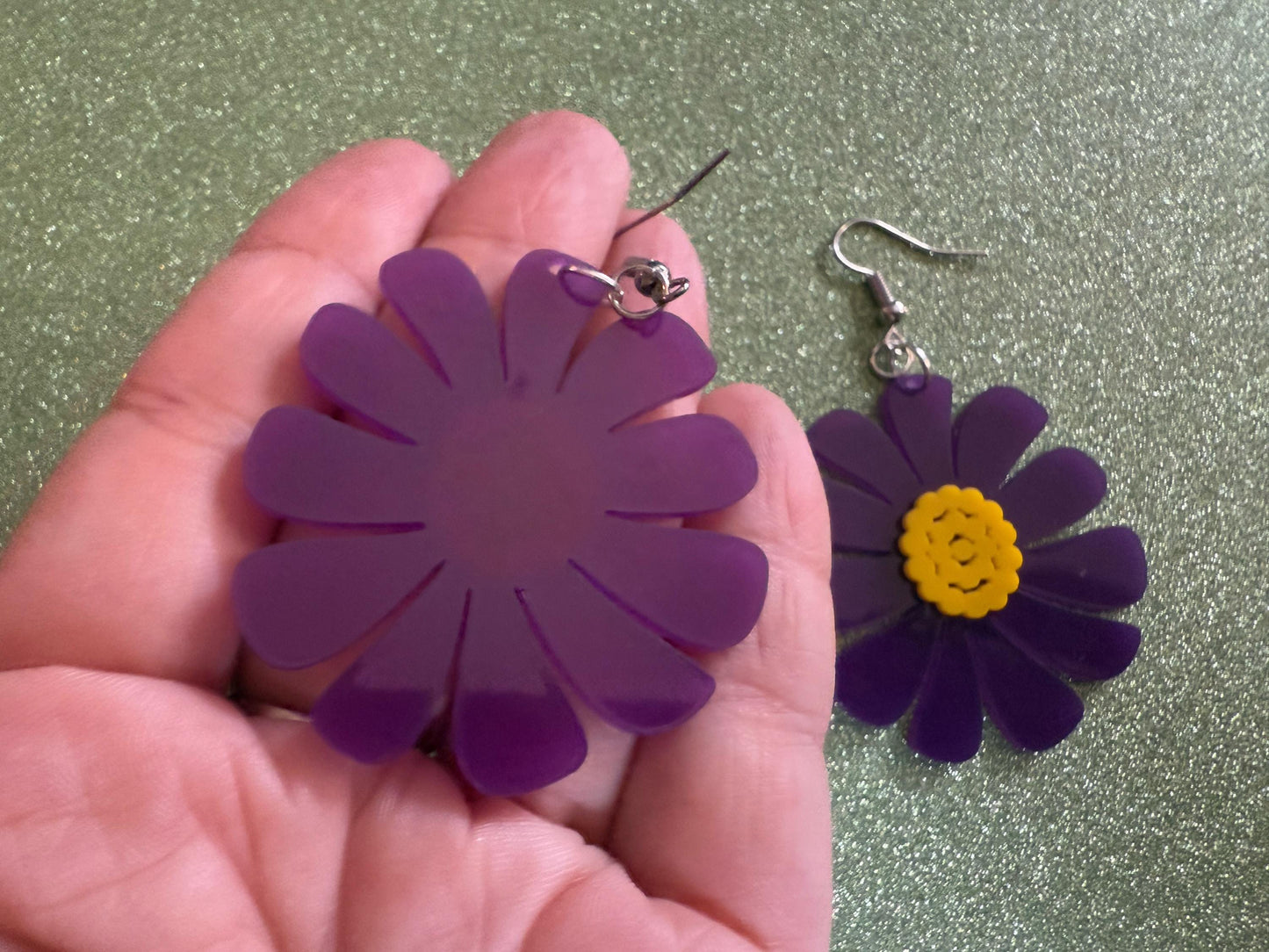 Colorful Flower Earrings: Laser Cut Acrylic Flowers, Floral, Botany, Bouquet, Florals, Plants, Summer Vibes, Best Gifts for Her/Him/Them