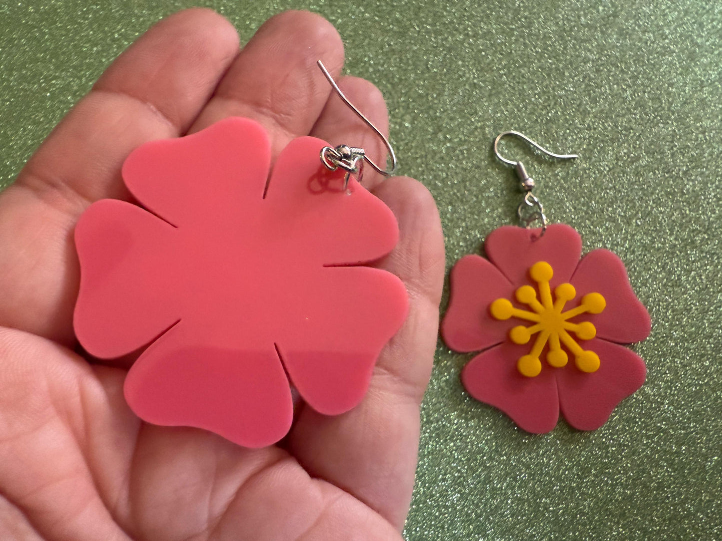 Colorful Flower Earrings: Laser Cut Acrylic Flowers, Floral, Botany, Bouquet, Florals, Plants, Summer Vibes, Best Gifts for Her/Him/Them
