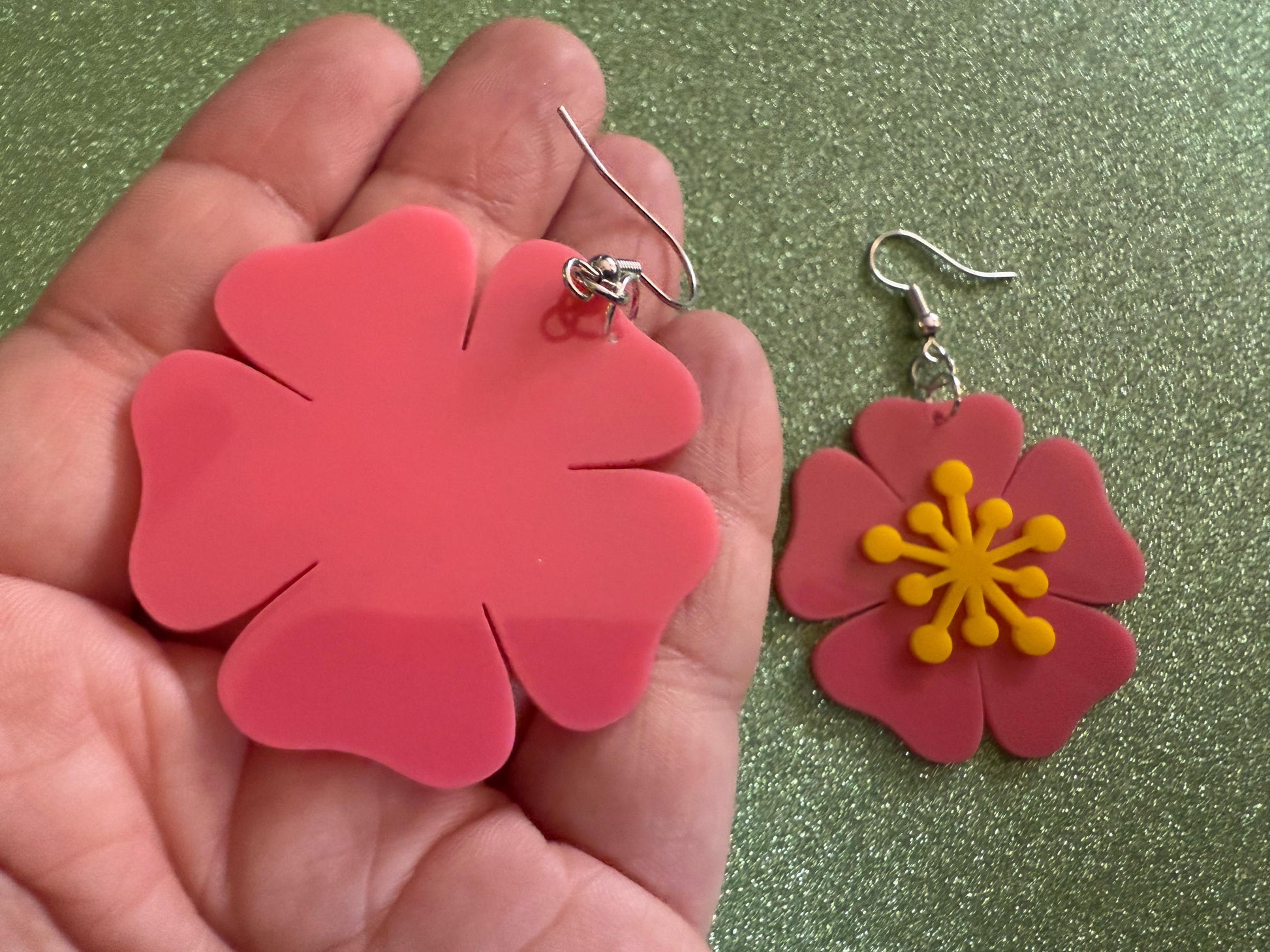 Colorful Flower Earrings: Laser Cut Acrylic Flowers, Floral, Botany, Bouquet, Florals, Plants, Summer Vibes, Best Gifts for Her/Him/Them