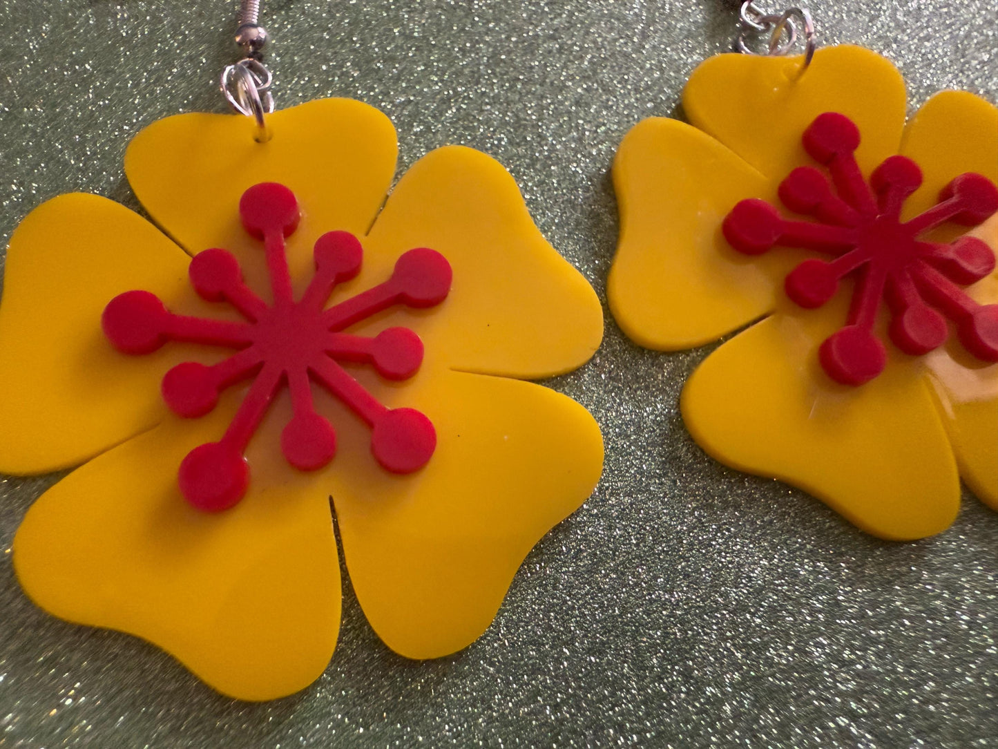 Colorful Flower Earrings: Laser Cut Acrylic Flowers, Floral, Botany, Bouquet, Florals, Plants, Summer Vibes, Best Gifts for Her/Him/Them