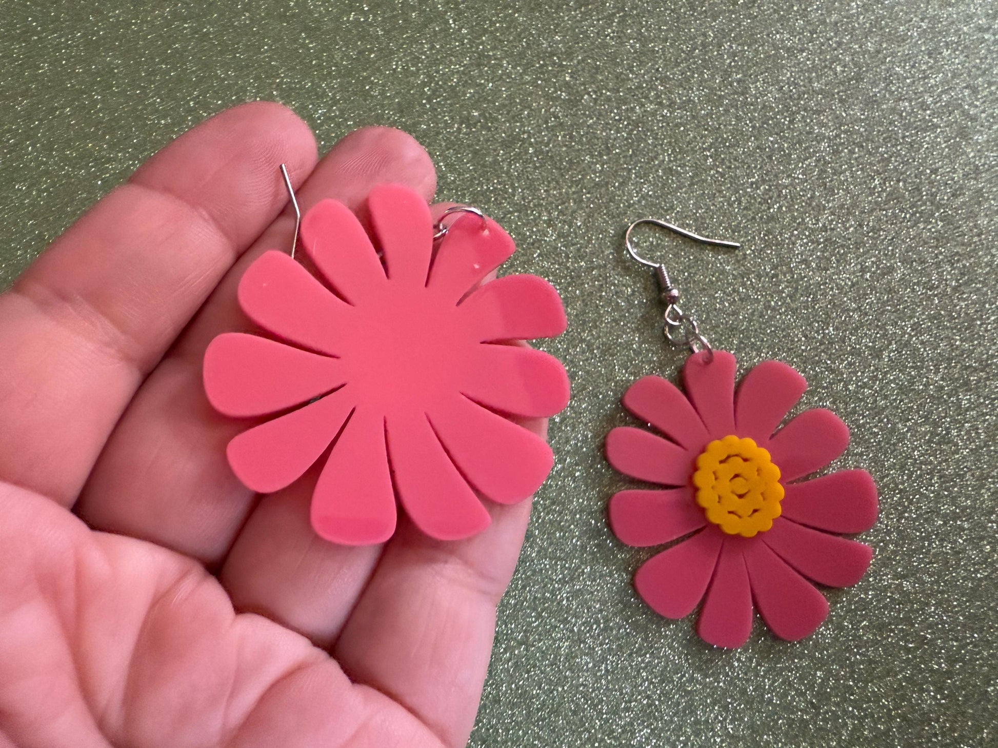 Colorful Flower Earrings: Laser Cut Acrylic Flowers, Floral, Botany, Bouquet, Florals, Plants, Summer Vibes, Best Gifts for Her/Him/Them