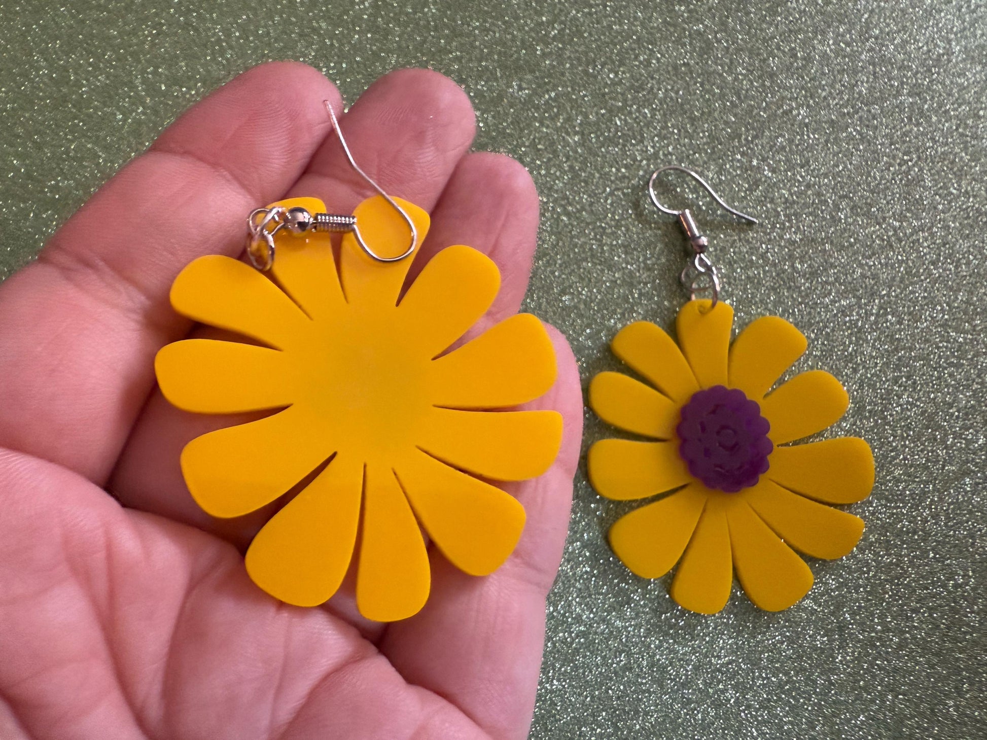Colorful Flower Earrings: Laser Cut Acrylic Flowers, Floral, Botany, Bouquet, Florals, Plants, Summer Vibes, Best Gifts for Her/Him/Them